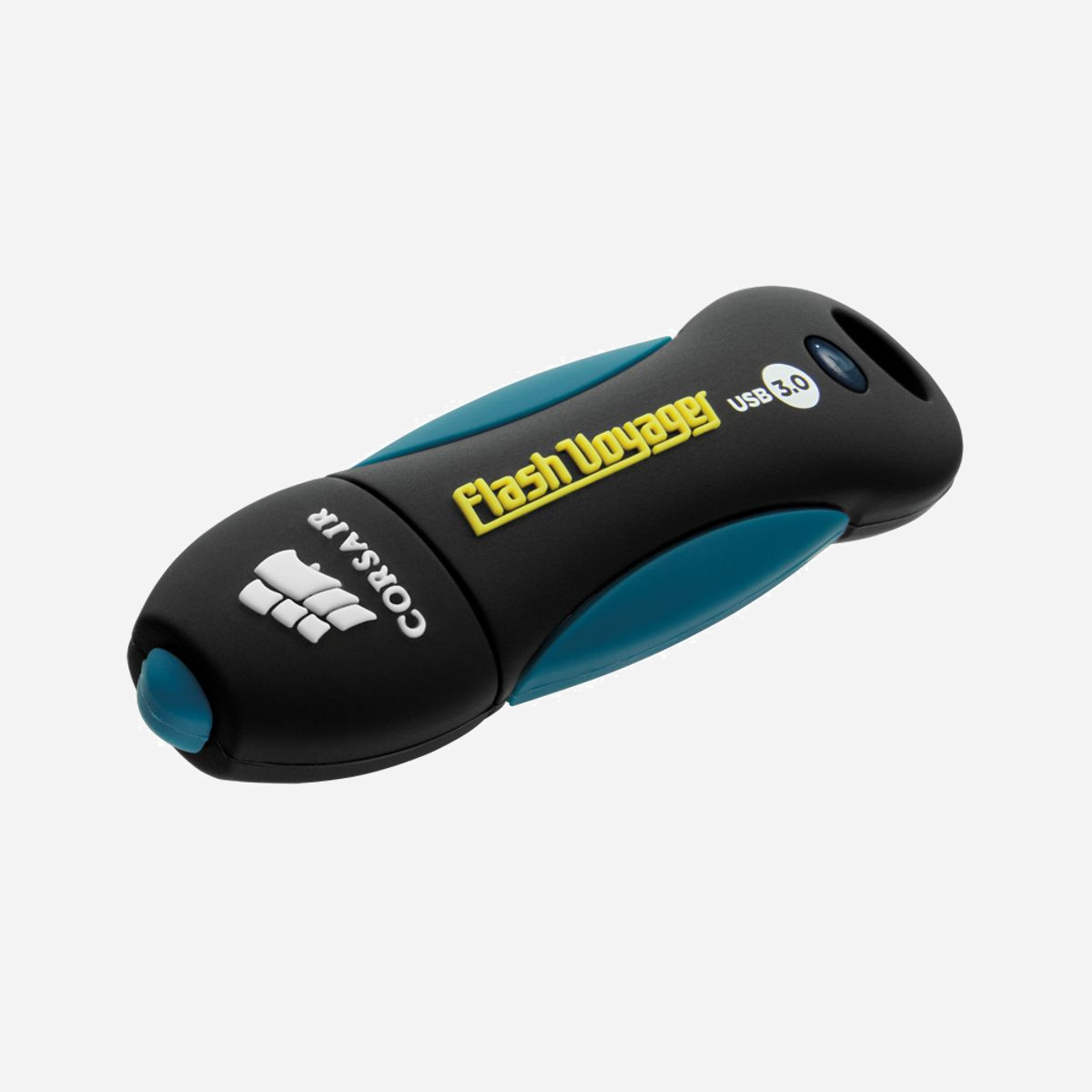 Corsair Voyager V2 64GB USB Type-A 3.2 Gen 1, Lecture 190Mo/s, Écriture 55Mo/s, Résistant aux Chocs/Eau, Noir/Bleu, CMFVY3A-64GB - Corsair 64GB Voyager V2. Capacité: 64 Go, Interface de l'appareil: USB Type-A, Version USB: 3.2 Gen 1 (3.1 Gen 1), Vitesse de lecture: 190 Mo/s, Vitesse d'écriture: 55 Mo/s. Format: Casquette. Poids: 37,5 g. Couleur du produit: Noir, Bleu