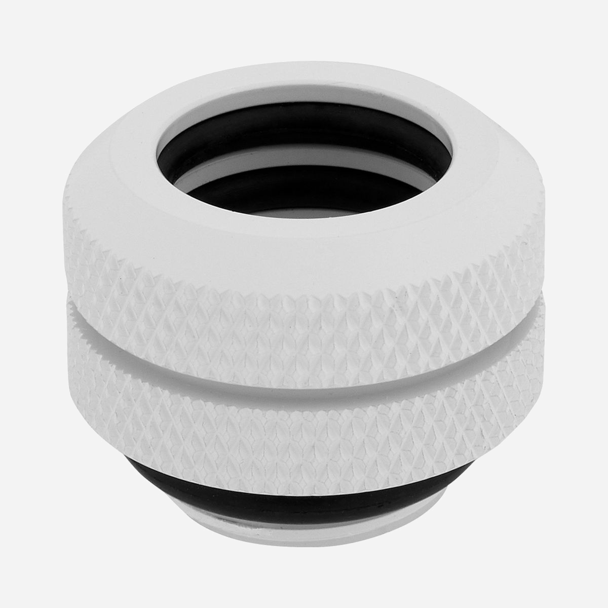 Corsair Hydro X Series CX-9052006-WW : Kit de 4 raccords Hardline 12mm, filetage 1/4", laiton blanc, pour système de refroidissement liquide - Corsair CX-9052006-WW. Type: Raccord, Matériel: Laiton, Couleur du produit: Blanc. Contenu de l'emballage: 4 x Hardline 12mm fittings. Agent de refroidissement: Liquide