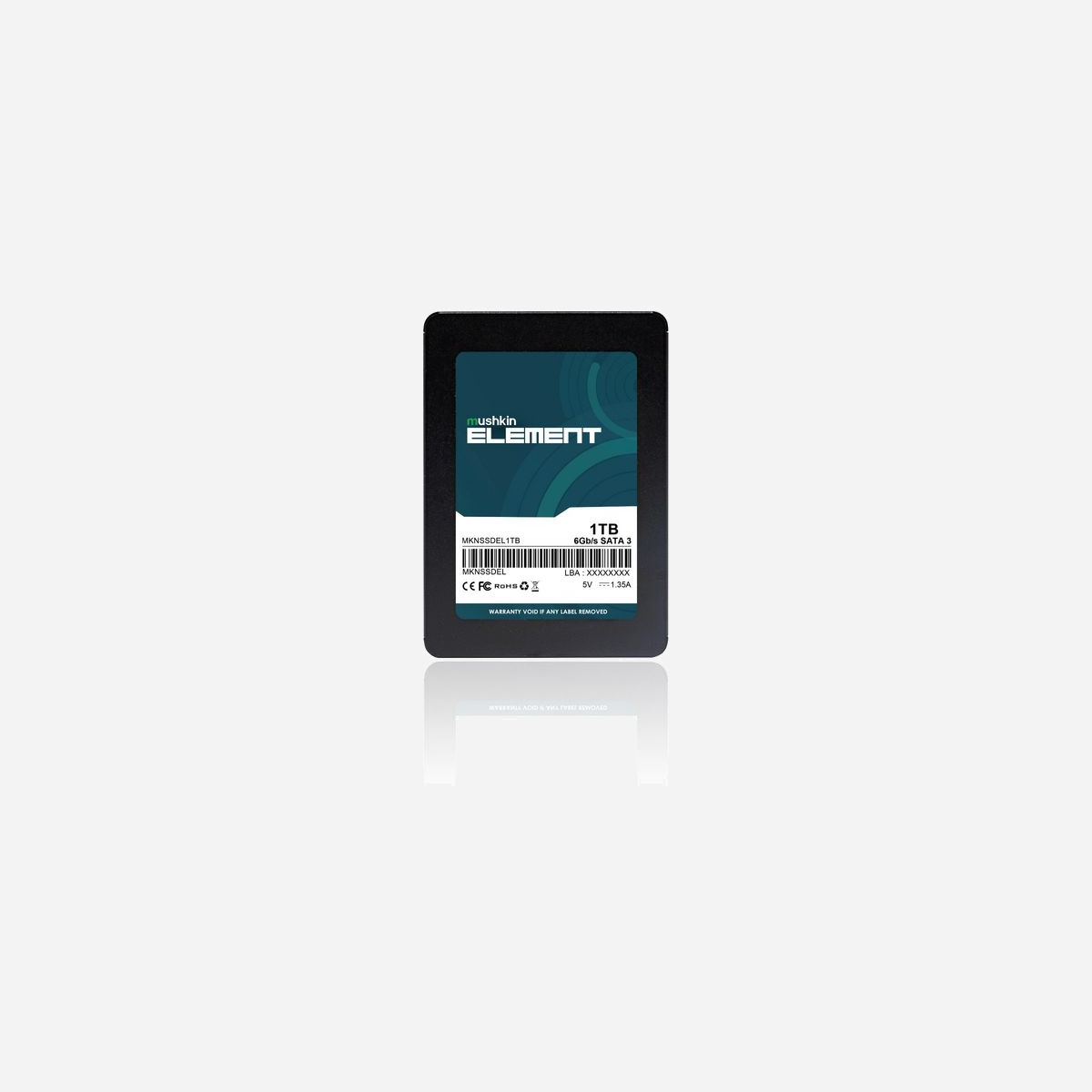 Mushkin Element 1 To SSD 2.5" SATA III 6 Gbit/s 3D NAND - Lecture 500 Mo/s Écriture 450 Mo/s - PC/Ordinateur portable - MKNSSDEL1TB - Mushkin Element. Capacité du Solid State Drive (SSD): 1 To, Facteur de forme SSD: 2.5", Vitesse de lecture: 500 Mo/s, Vitesse d'écriture: 450 Mo/s, Taux de transfert des données: 6 Gbit/s, composant pour: PC/ordinateur portable