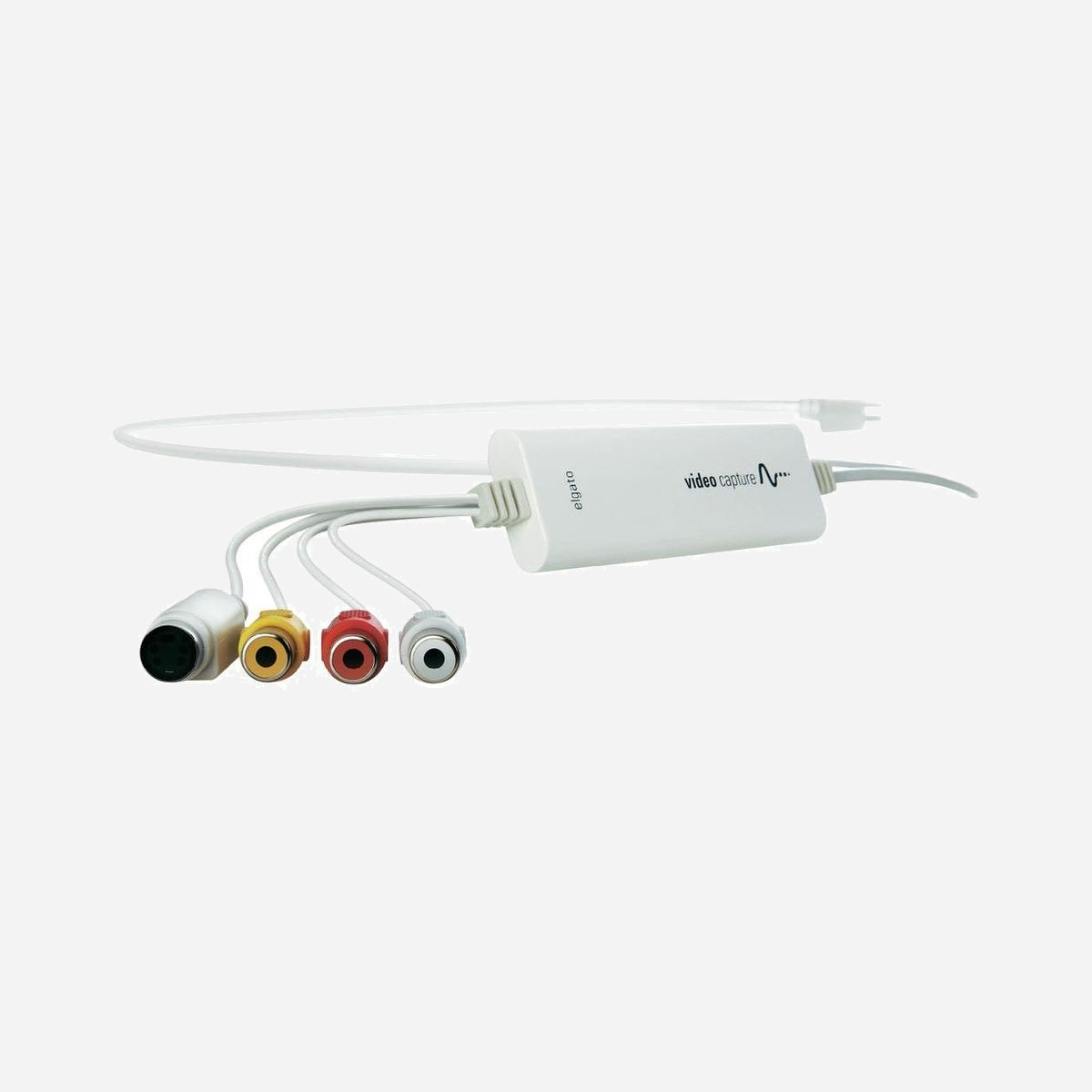 Elgato 1VC108601001 : Tuner TV Analogique USB, NTSC/PAL/SECAM, VGA 640x480, H.264/MPEG4/AAC, Entrées S-Vidéo et Composite, 104x35x12mm, 80g - Elgato 1VC108601001. Type de TV tuner: Analogique. Système de format du signal analogique: NTSC, PAL, PAL 60, SECAM, Résolutions graphiques prises en charge: 640 x 480 (VGA). Format vidéo pris en charge: H.264, MPEG4, Formats audio pris en charge: AAC. Type d'interface: USB. Couleur du produit: Blanc