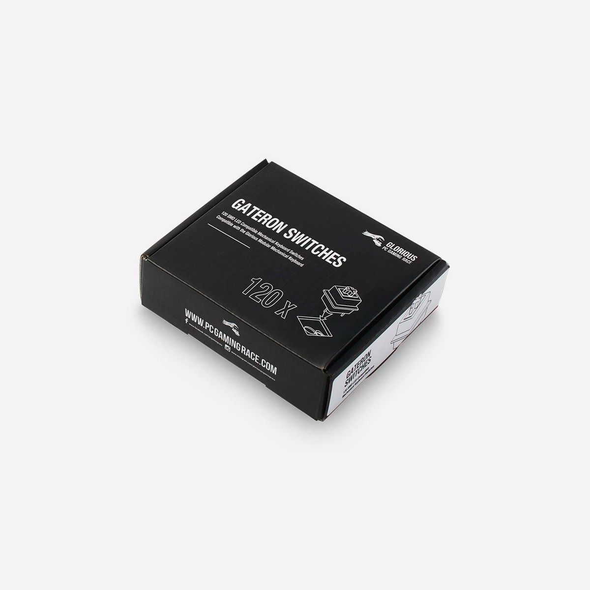 Glorious PC Gaming Race - Interrupteurs Gateron Brown GAT-BROWN - Pack de 120 unités - Durée de vie 50M cycles - Compatibilité GMMK - Inclut pince et guide - Glorious PC Gaming Race GAT-BROWN. Couleur du produit: Marron, Quantité: 120 pièce(s), Fabricant: Gateron. Pays d'origine: Chine