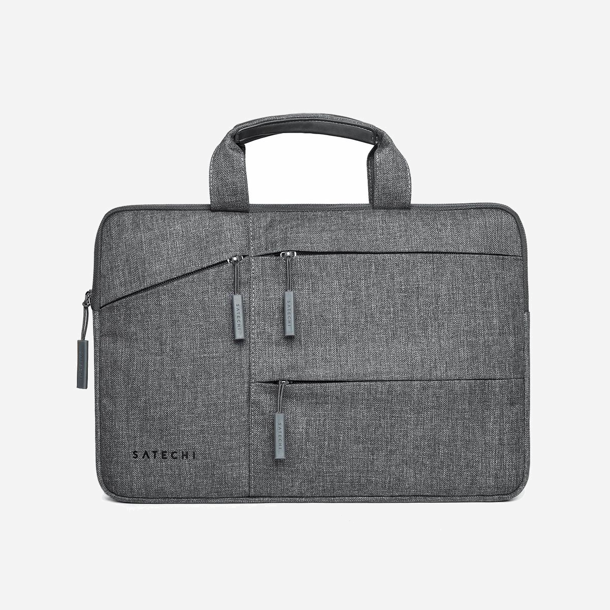 Satechi ST-LTB15 Housse 15" Nylon Gris Motif, compatible MacBook Pro 15", XPS 15", Surface Pro 4, 3 Poches Avant, résistant à l'eau, 381x304.8x25.4mm, 369g - Satechi ST-LTB15. Type d'étui: Housse, Taille maximale de l’écran: 38,1 cm (15"), Nombre de poches avant: 3, Portable à là main. Poids: 369 g. Coloration de surface: Motif