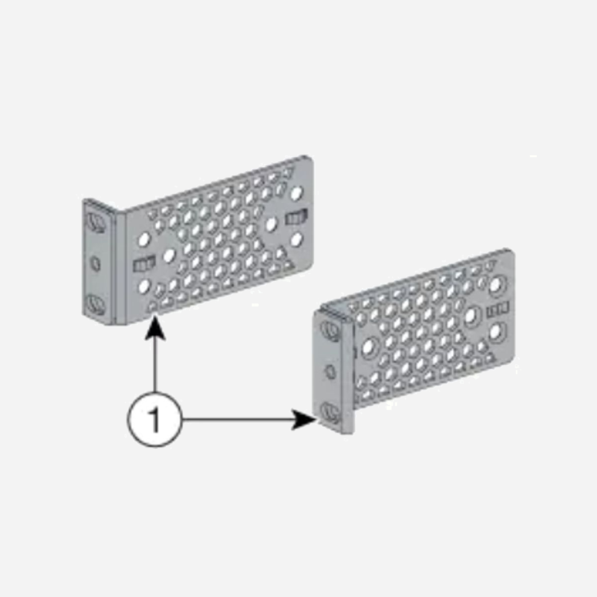 Cisco ACC-KIT-T1= Kit de 2 équerres de fixation 19 pouces (48.3 cm) pour montage en rack - Spécification Cisco ACC-KIT-T1= - Cisco ACC-KIT-T1=. Type: Équerre de fixation. Taille (impériale): 48,3 cm (19"). Quantité: 2 pièce(s)