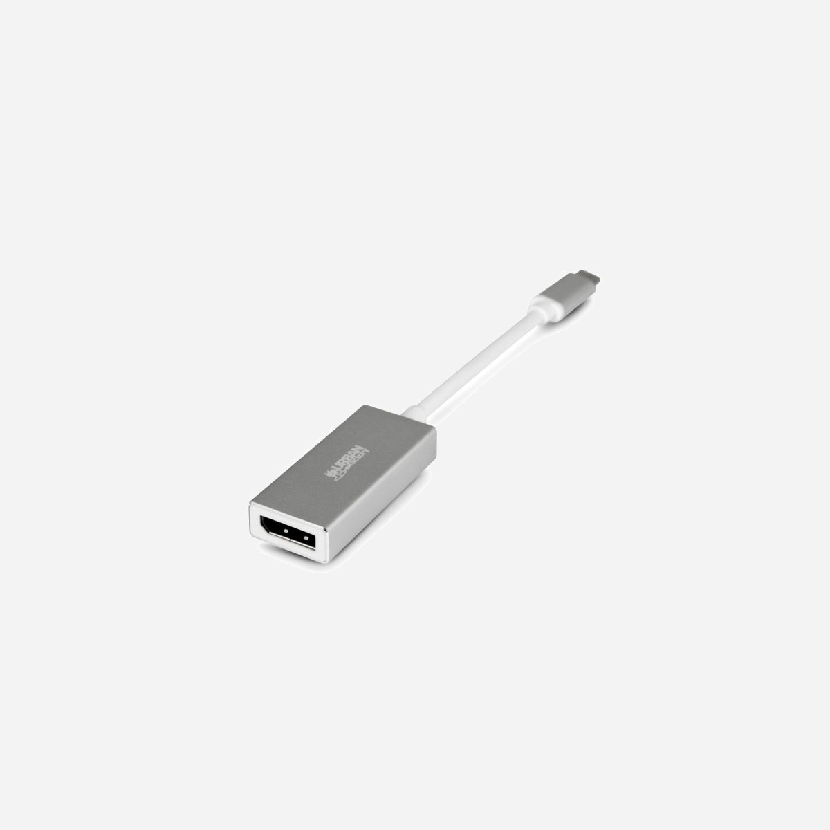 Urban Factory AUD01UF : Adaptateur USB Type-C vers DisplayPort, Gris/Blanc, 23x160x11mm, Conforme CE/RoHS - <b> AUD01UF</b><br><br>Adaptateur USB TYPE-C vers Display Port.