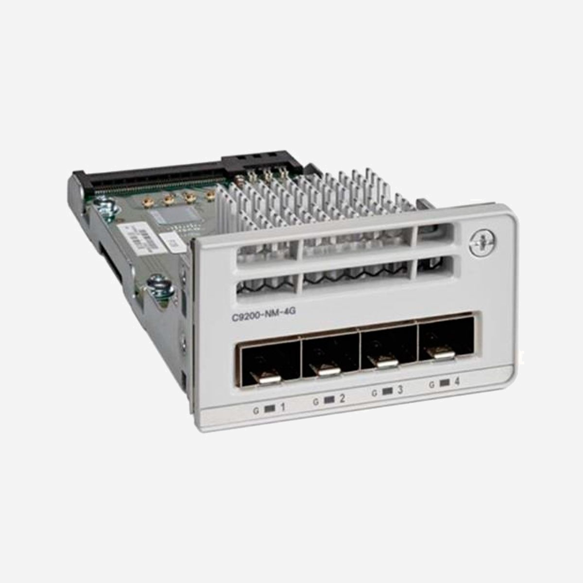 Cisco C9200-NM-4G= Module d'Extension Réseau 4 Ports Gigabit Ethernet RJ-45, Code SH: 85176990, Interface Gigabit Ethernet, Transfert 1000 Mbit/s - Cisco C9200-NM-4G=. Type d'interface Ethernet: Gigabit Ethernet, LAN Ethernet : taux de transfert des données: 1000 Mbit/s