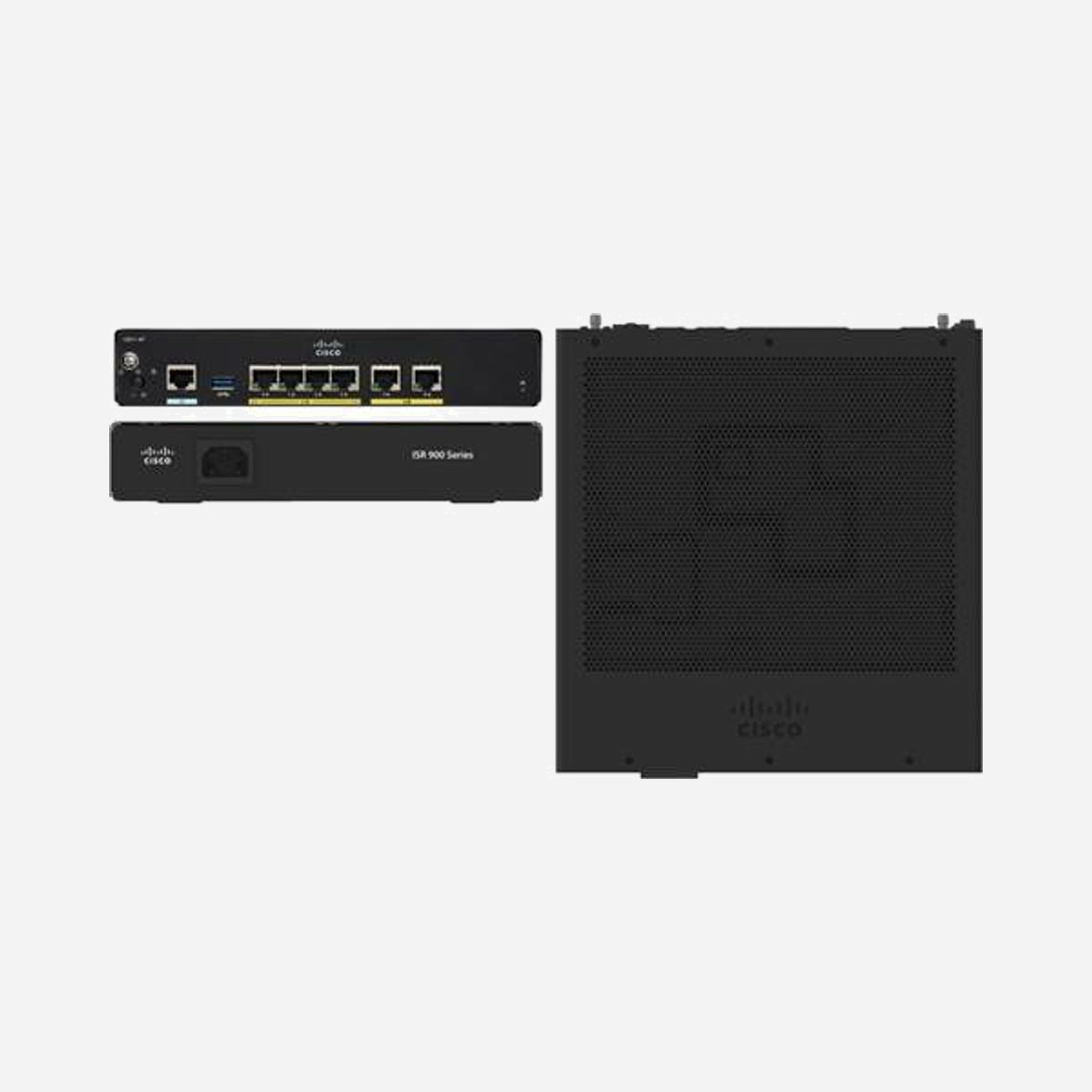 Cisco C921-4PLTEGB Routeur Gigabit Ethernet 4 ports RJ-45, 4G LTE, 1 port USB 2.0, WAN Ethernet, Modem USB 3G/4G, Mémoire 1GB, Flash 2GB, QoS, SNMPv3 - Cisco C921-4PLTEGB. Standards réseau: IEEE 802.1D, Type d'interface Ethernet: Gigabit Ethernet. Génération de réseau mobile: 4G, Norme 4G: LTE. Protocoles de gestion: Telnet, Simple Network Management Protocol Version 3 (SNMPv3), Secure Shell (SSH) Protocol,.... Algorithme de sécurité soutenu: 802.1x RADIUS. Mémoire flash: 2048 Mo, Mémoire interne: 1024 Mo, Compatibilité électromagnétique: 47CFR, AS/NZS CISPR22 2, CISPR22, EN55022, ICES003, EN61000-3-2, KCC, EN55024, KN24
