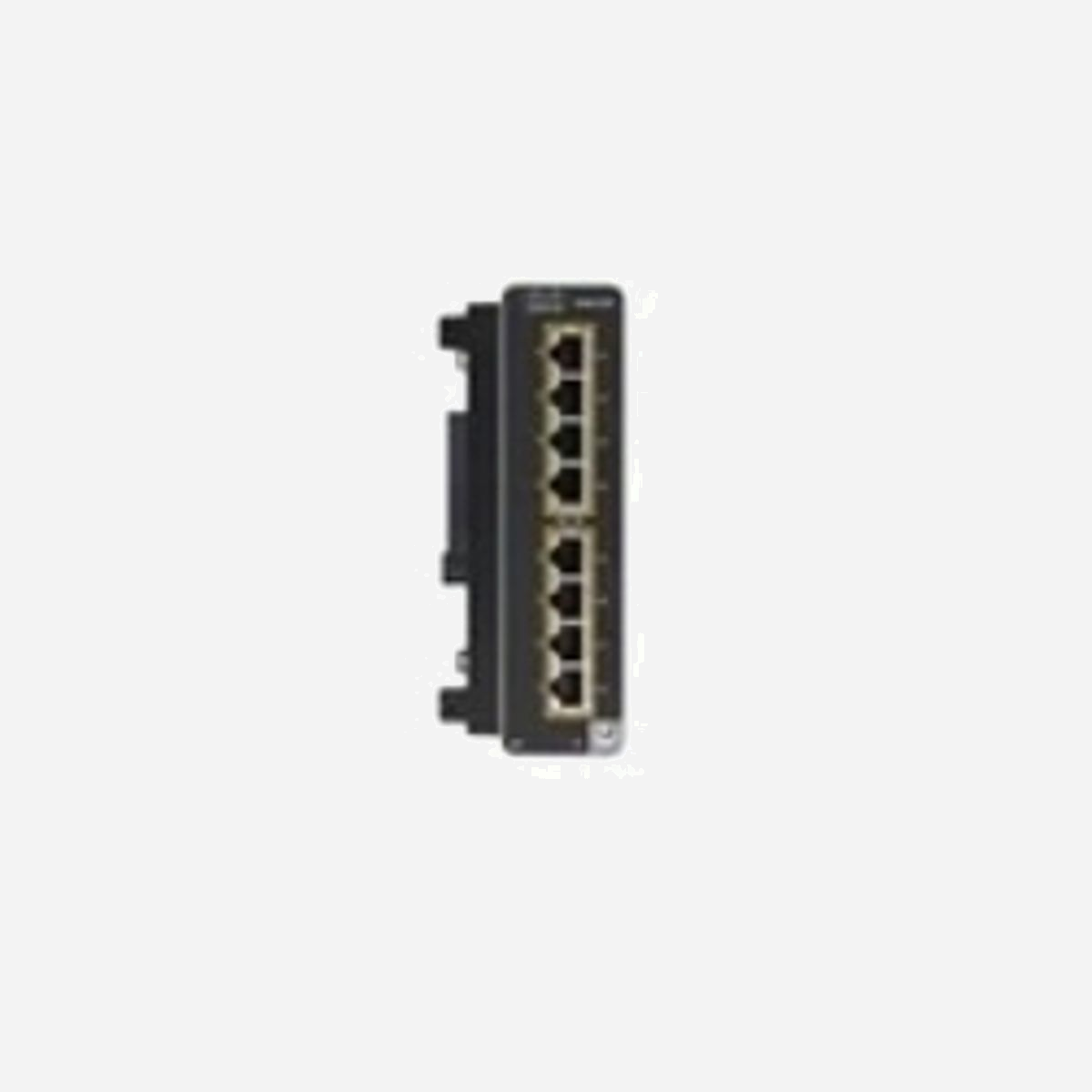 Cisco Catalyst IE3300-8T= Commutateur Géré L2, 8 ports Gigabit Ethernet 10/100/1000, RJ-45 Console, Alimentation AC/DC, MIB, QoS, Sécurité 802.1x RADIUS - Cisco Catalyst IE3300. Type de commutateur: Géré, Banc de commutateurs: L2. Type de port Ethernet RJ-45 de commutation de base: Gigabit Ethernet (10/100/1000), Quantité de ports Ethernet RJ-45 de commutation de base: 8, Port de console: RJ-45. Répertoire MAC: 8000 entrées. Standards réseau: IEEE 1588, IEEE 802.11ac, IEEE 802.11n, IEEE 802.1D, IEEE 802.1Q, IEEE 802.1ab, IEEE 802.1p, IEEE.... Voltage d'entrée DC: 9.6 - 60 V. Connecteur d'alimentation: Prise d’entrée AC. Grille de montage