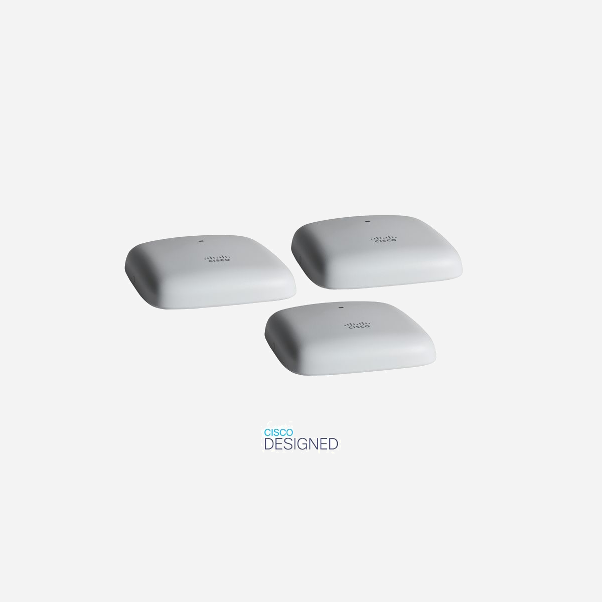 Cisco CBW140AC Point d'accès Wi-Fi 867 Mbit/s, Double Bande 2.4/5 GHz, Ethernet Gigabit PoE, WPA3, Antenne Interne 4 dBi, 2x2 MIMO - Cisco CBW140AC. 2,4 GHz, 5 GHz, Débit de transfert des données maximum: 867 Mbit/s. Algorithme de sécurité soutenu: WPA, WPA2, WPA3, WPA2-Enterprise. LAN Ethernet : taux de transfert des données: 10,100,1000 Mbit/s. Connexion Ethernet, supportant l'alimentation via ce port (PoE). Couleur du produit: Blanc