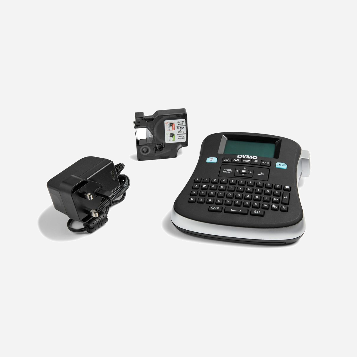 DYMO LabelManager 210D+ - Étiqueteuse Transfert Thermique 180 DPI, 12mm/s, Largeur 12mm, QWERTY, Écran LCD, D1, 2 Lignes, Mémoire 9 étiquettes - La nouvelle LabelManager 210D+ est l’étiqueteuse à mettre sur tous les bureaux. Polyvalente et facile à utiliser : la LabelManager 210D+ possède toutes les caractéristiques indispensables d'une étiqueteuse professionnelle. Son interface utilisateur entièrement rénovée, le clavier Qwerty, Azerty ou Qwertz et le grand écran graphique avec aperçu avant impression rendent cette étiqueteuse extrêmement facile à utiliser.<br><br>- Facilité de navigation du début jusqu’à l'impression<br>- Bouton d’accès rapide aux symboles et signes diacritiques (par exemple é, à, ç,...)<br>- 6 tailles de police, 7 styles et 8 différents types de bordure sont disponibles pour personnaliser votre étiquette<br>- Arrêt automatique pour prolonger la durée de vie des piles<br>- Adaptateur optionnel.