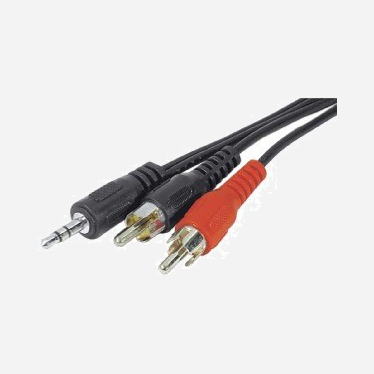 Câble audio Dexlan AM108530E, 3.5mm mâle vers 2x RCA mâle, Longueur 10m, Connecteurs droits, Couleur noire, Unité. - Dexlan 3.5mm-2x RCA M/M 10m. Connecteur 1: 3,5mm, Genre de connecteur 1: Mâle, Connecteur 2: 2 x RCA, Genre de connecteur 2: Mâle, Longueur de câble: 10 m, Couleur du produit: Noir