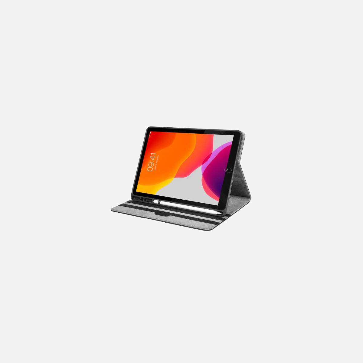 Port Designs Muskoka Folio Noir pour iPad 10.2" 2019 (7e génération) - Polyuréthane/Nubuck, Fermeture Magnétique, Stand Ajustable, Poids 395g - La MUSKOKA iPad 10.2'' 2019 est un étui de protection pour votre tablette iPad 10.2'' 2019. Cet étui contient une coque de protection moulée en ABS.<br><br>La matière extérieure est en simili cuir, ce qui lui donne un aspect très qualitatif. L’étui se transforme facilement en stand vidéo, offrant un angle de vue 100% ajustable, grâce à sa matière intérieure antidérapante.<br><br>Un compartiment à l'intérieur du portfolio est dédié à l'emplacement du stylet.<br><br>Le rabat du folio est pliable, ce qui permet un accès complet à la caméra et une prise de photo optimale. La construction de l’étui permet un accès complet à la connectique et aux boutons de l'iPad 10.2'' 2019
