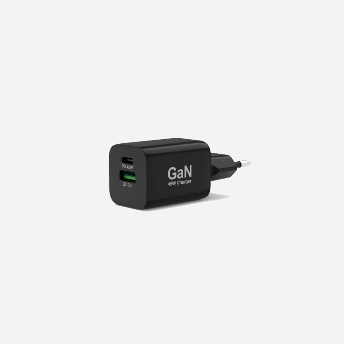 Port Designs 900105-EU Chargeur Secteur 45W USB-A + USB-C Power Delivery, Quick Charge 3.0, GaN, câble USB-C inclus, Noir - Port Designs 900105-EU. Type de chargeur: Intérieure, Type de source d'alimentation: Secteur, Compatibilité de chargeur: Netbook, Ordinateur portable, Smartphone, Tablette. Tension d'entrée: 100 - 240 V. Quantité de ports USB de type C: 1, Charge rapide. Longueur de câble: 2 m, Couleur du produit: Noir