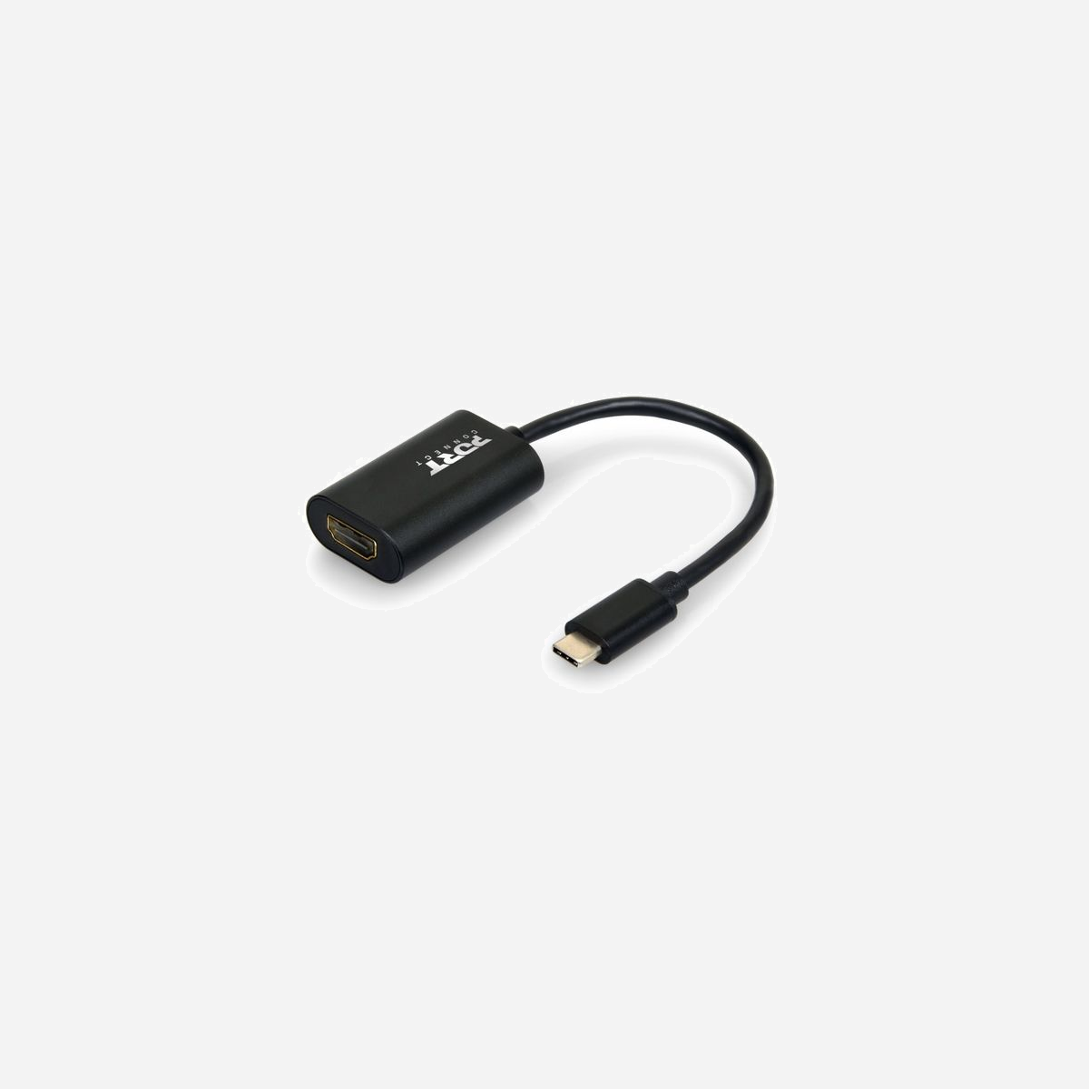 Port Designs 900124: Adaptateur USB Type-C vers HDMI 4K (4096x2160) 60Hz, boîtier Aluminium, compatible Windows/macOS/Linux, 15cm - L’USB TYPE C TO HDMI CONVERTER est un câble de conversion, entre un connecteur USB type C mâle et un connecteur HDMI femelle.<br><br>Le câble, qui mesure 15 cm, est compatible avec Windows sous toutes les versions, Mac OS X, et Linux.<br><br>La résolution maximale supportées est de 4096 x 2160 pixels, à 60 Hz. Les grands formats d’écran sont également supportés. Ce convertisseur prend en charge votre home cinéma jusqu’en 7.1.