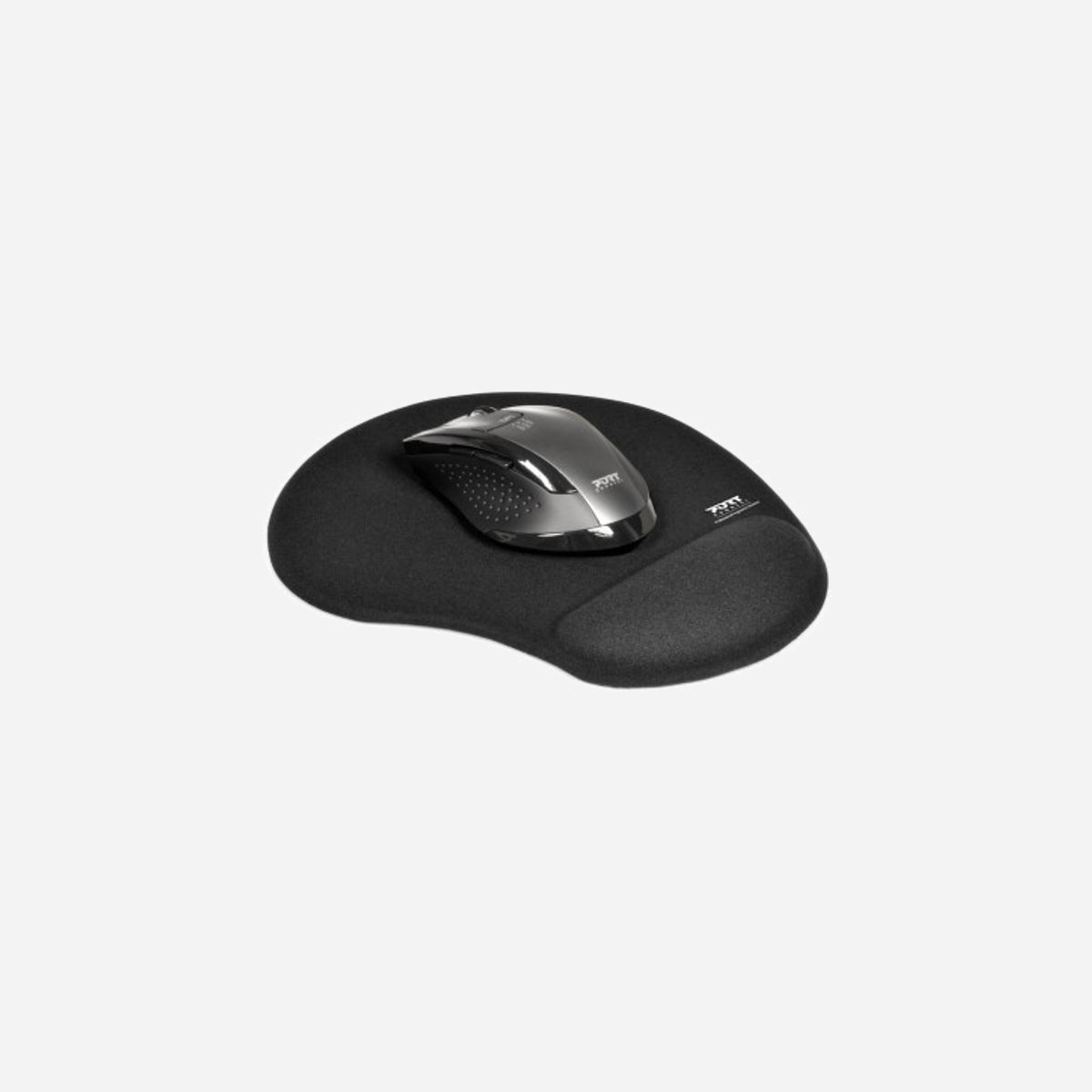 Port Designs 900717 : Tapis de Souris Ergonomique Noir avec Repose-Poignet Gel, Base Antidérapante, 200x230x20mm, Polyester/Caoutchouc/Silicone - Ce produit est un tapis de souris ergonomique pour souris optiques et lasers. Son coussinet en gel réduit les douleurs au bras et au poignet en les maintenant dans une position ergonomique.<br><br>Sa surface est étudiée et conçue pour optimiser la précision de chaque souris. Sa base antidérapante à haute adhérence lui assure un positionnement stable.<br><br>Fabriqué dans un matériau doux, lisse et respirant, il assure un confort durable.