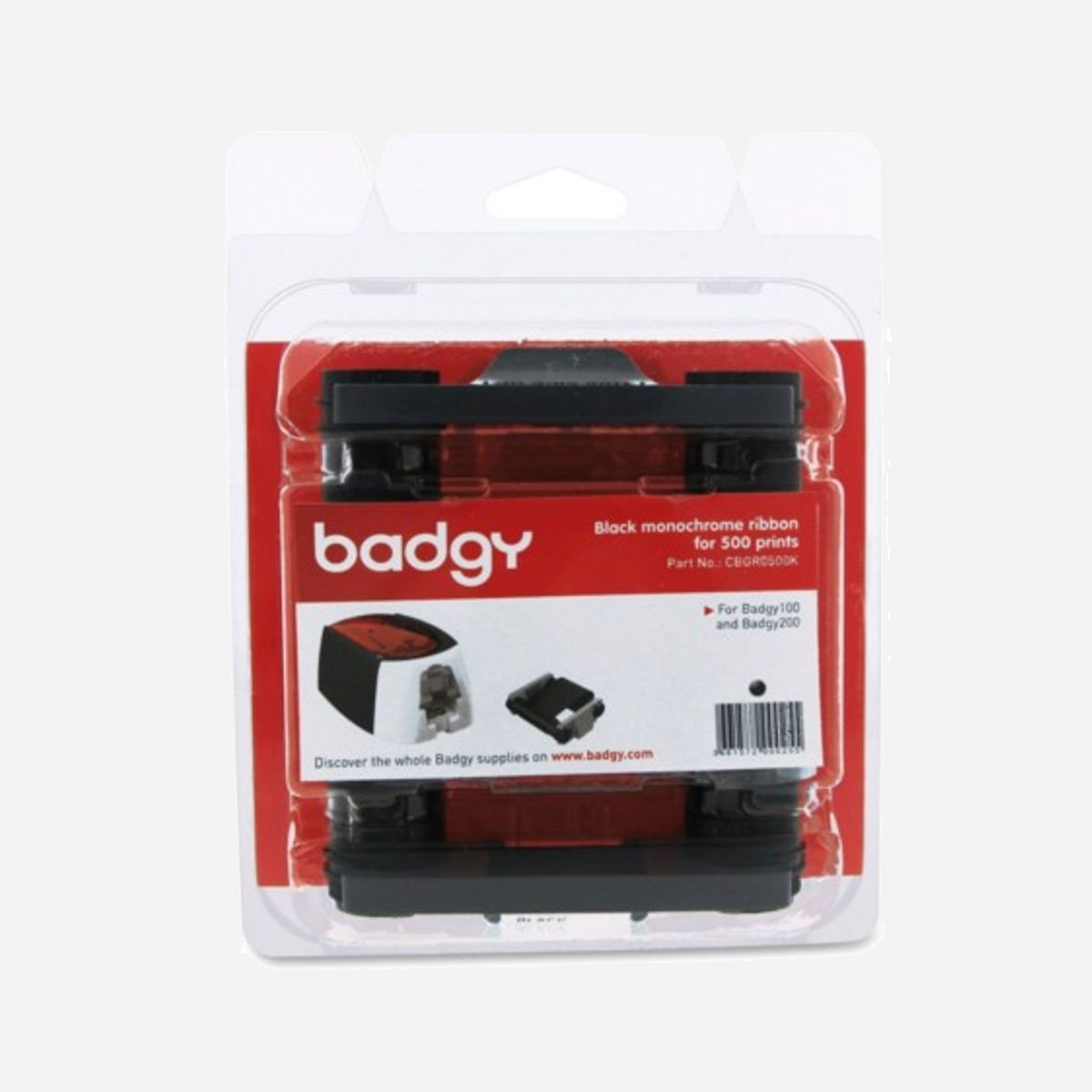 Evolis CBGR0500K Ruban d'impression Noir 500 pages Transfert Thermique pour Badgy100/Badgy200 – Conditionnement Blister – Code SH: 84439990 - Evolis CBGR0500K. Compatibilité: Badgy100 / Badgy200, Nombre de pages imprimées: 500 pages, Couleurs d'impression: Noir. Type d'emballage: Blister