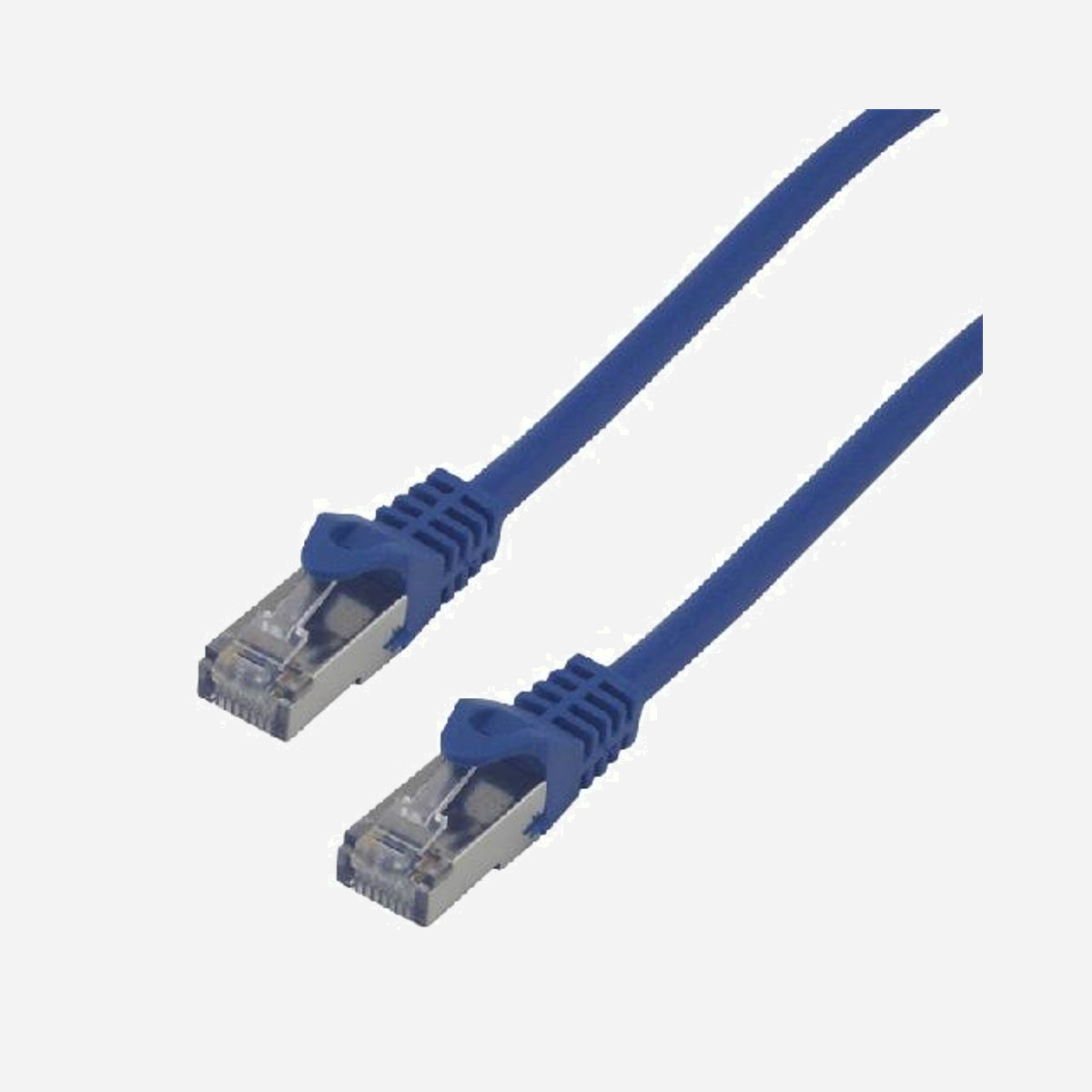 MCL Câble Réseau Cat6 F/UTP (FTP) Bleu 0.3m RJ45 Mâle/Mâle AWG26 100 Ohms Gaine PVC, référence FTP6-0.3M/B - Cordon de brassage souple (Patch), à utiliser pour le raccordement de votre ordinateur ou tout élément actif à une prise murale réseau ou switch Ethernet, routeur à un panneau de brassage.<br><br>- Norme : Catégorie 6<br>- Type de câble : Multibrins<br>- Conducteur : AWG 26<br>- Impédance : 100 ohms<br>- Gaine : PVC<br>- Type de blindage : F/UTP