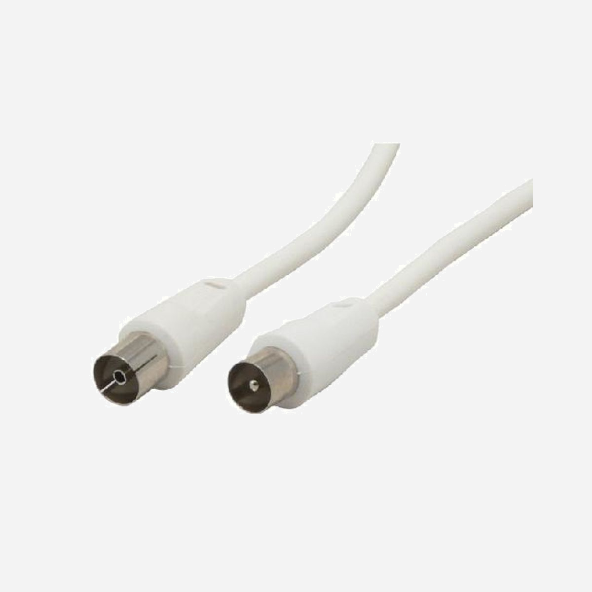 MCL MC782-10M : Câble coaxial 10m Blanc, Connecteur mâle/femelle, Droit/Droit, pour antenne TV, Poids 215g - Câble d'antenne TV mâle / femelle pour rallonger votre câble existant ou pour raccorder votre télévision à la prise murale.
