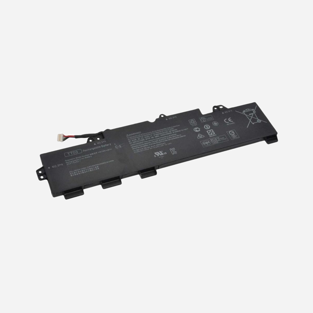 DLH Batterie Li-Po 11.55V 4850mAh 56Wh pour HP EliteBook 755/850 G5/G6 & ZBook 15u G5/G6 - Remplace TT03XL, HSTNN-DB8K, 932824-1C1 - Pour HP EliteBook 755 G5 / EliteBook 850 G5 / EliteBook 850 G6 / ZBook 15u G5 et G6
