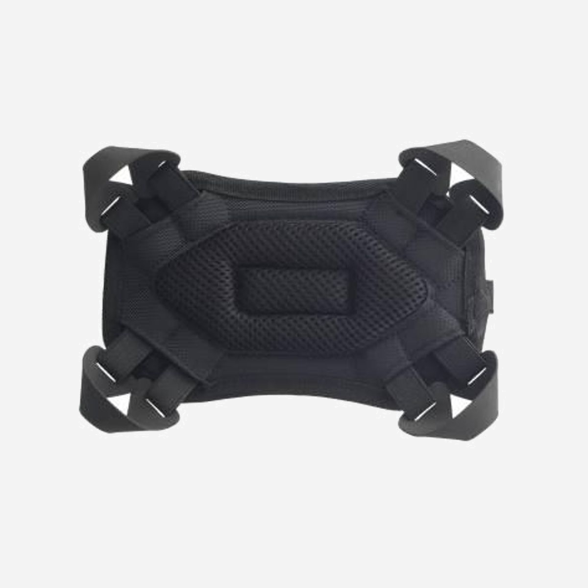 DLH DY-HC4031 Support passif pour Tablette/UMPC jusqu'à 10", Tissu Noir, Dimensions 200x160x15mm, Sangles élastiques et bandoulière incluse - Sangles arrières élastiques pour faciliter la prise en main. Livre avec bandoulière