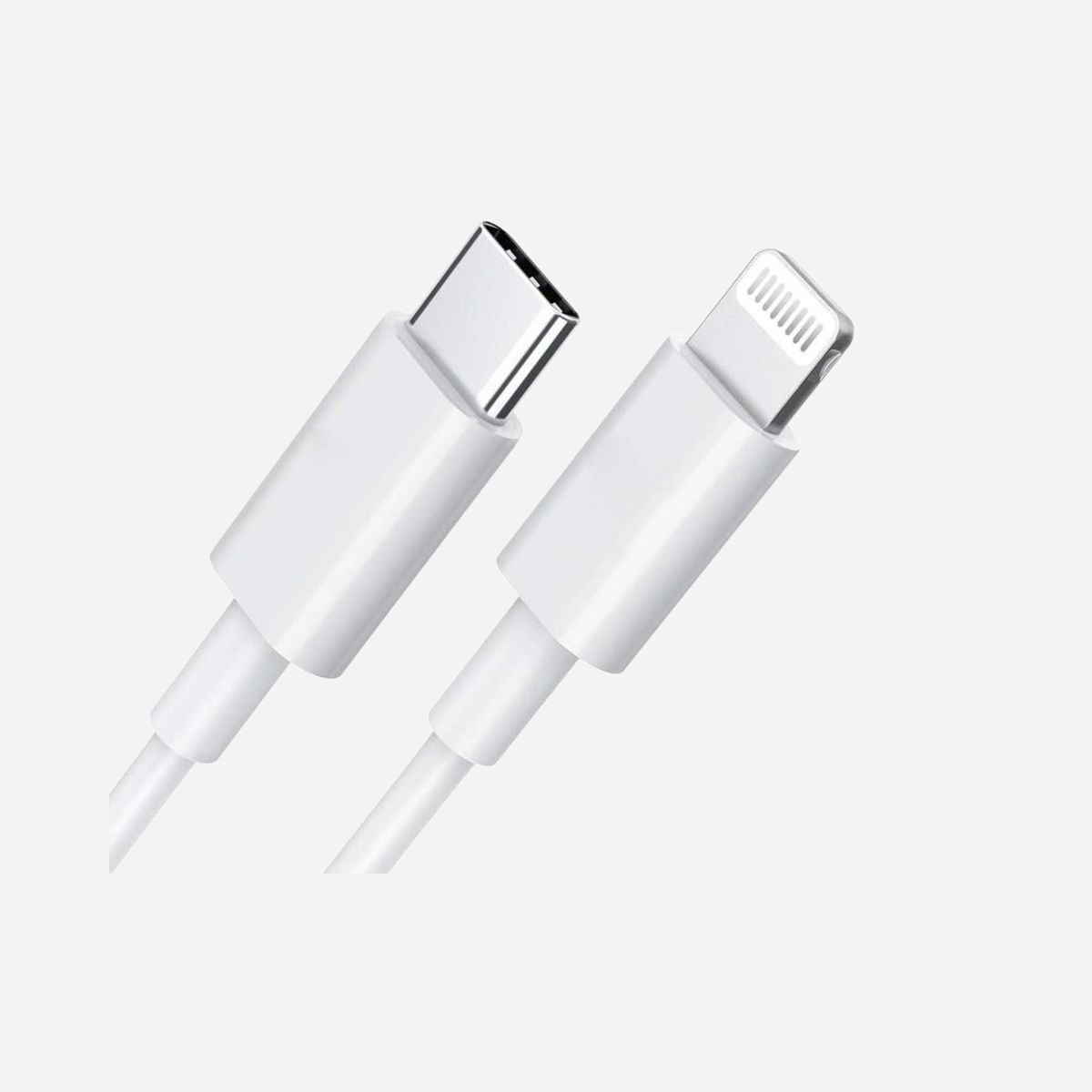 DLH Câble USB-C vers Apple Lightning MFi 1m, 3.25A (65W max), Blanc - Connecteurs Mâle-Mâle, RoHS, Réf: DY-TU4090W - CABLE USB-C VERS APPLE LIGHTNING CERTIFIE MFI - Longueur 1m - Courant supporté : 3.25A max (65W max) - Blanc - Compatible charge rapide