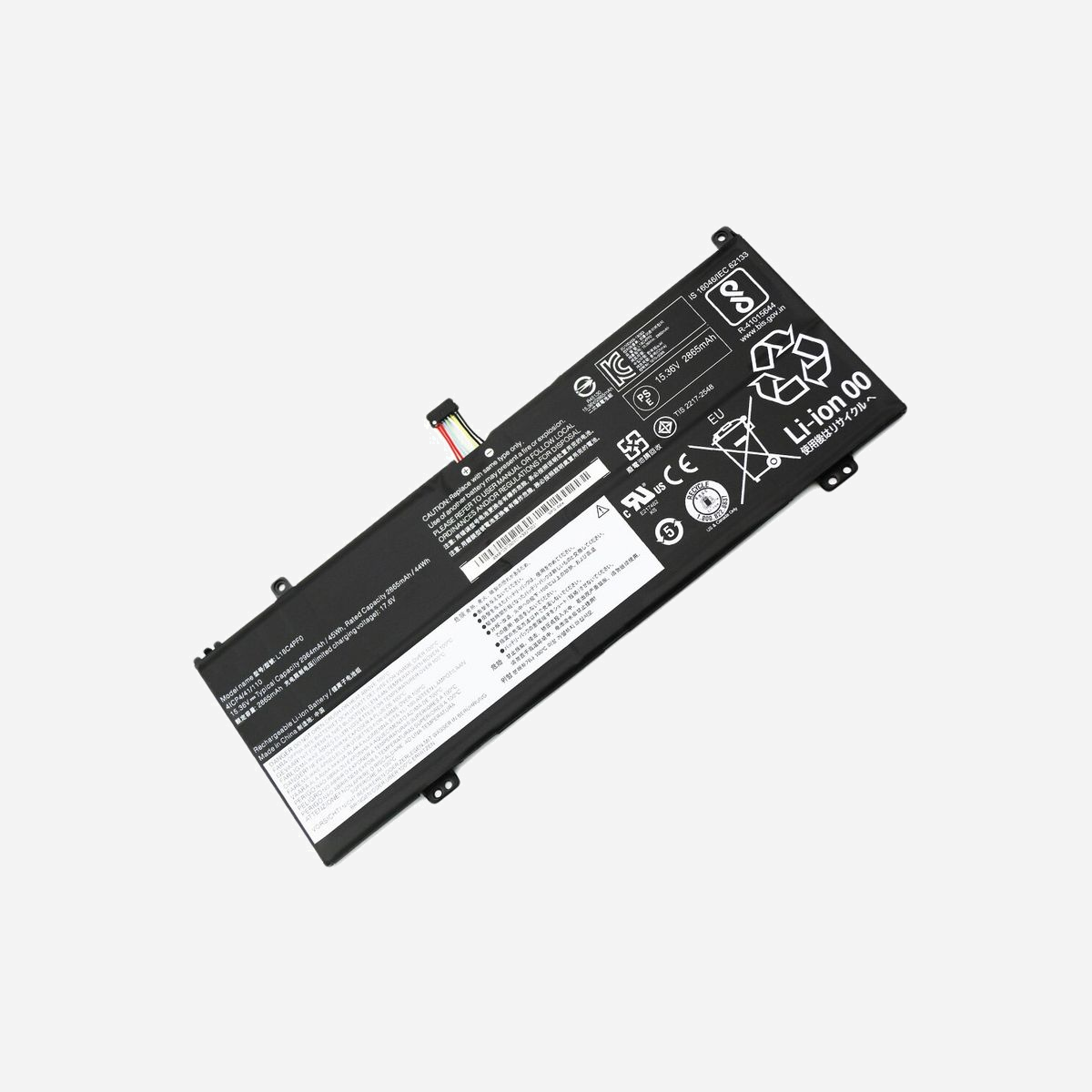 DLH Batterie Li-ion 15.36V 2850mAh 44Wh pour Lenovo ThinkBook 13s/14s & ThinkBook Plus, Remplace L18C4PF0/L18D4PF0/L18M4PF0 - Pour LENOVO ThinkBook 13s IML (20RR) / ThinkBook 13s IWL (20R9) / ThinkBook 14s IML (20RS) / ThinkBook 14s IWL (20RM) / ThinkBook Plus (20TG)<br><br>Attention : Pour garantir la compatibilité merci de vérifier que la référence constructeur L18C4PF0 ou L18D4PF0 ou L18M4PF0 soit indiquée sur la batterie d’origine.