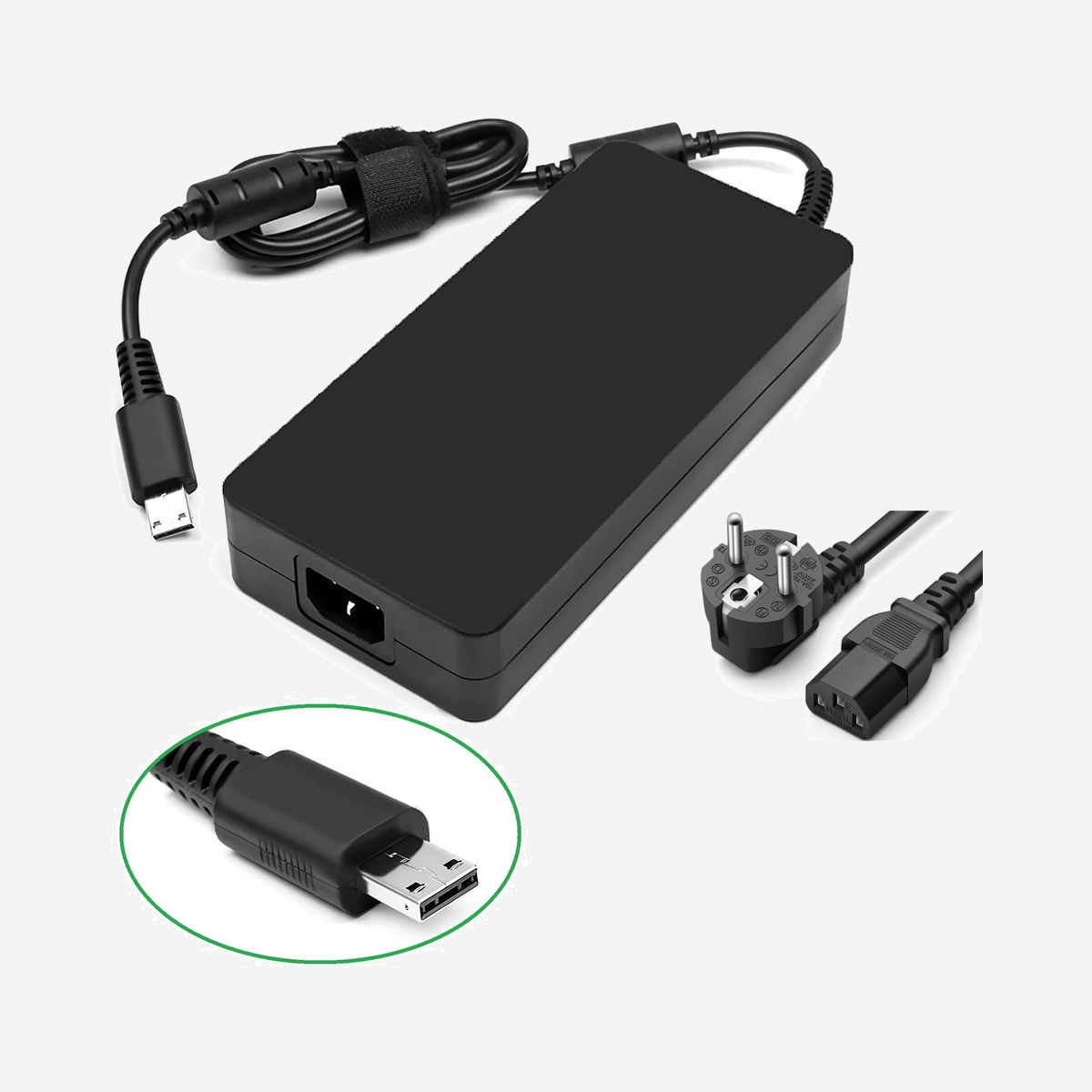 DLH Alimentation Secteur 280W 20V pour PC Portable MSI, DY-AI4707, Compatible GE76/GP66/GP76/WE76, A18-280P1A, A280A004P, ADP-280BB, A17-230P1B, A230A037P, Noir - ALIMENTATION SECTEUR 280W POUR PC PORTABLES GAMER MSI - Chargeur 20V/280W pour ordinateurs portables MSI - Câble secteur inclus - A18-280P1A / A280A004P / ADP-280BB B / A17-230P1B / A230A037P