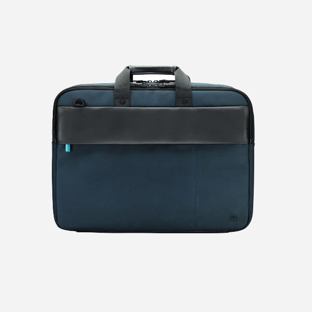 Mobilis Executive 3 Malette 14" Nylon 500D Noir/Bleu - Compartiment PC 370x280x55mm, Bandoulière, Passant Trolley, 380x290x80mm, 615g - Protégez votre appareil et l'ensemble de vos accessoires lors de vos déplacements grâce à cette sacoche informatique au design élégant et à la conception ingénieuse. Elle comporte un compartiment principal moussé pour ranger votre PC portable ou votre tablette, un deuxième compartiment avec un organiseur et une poche avant pour les accessoires. Pratique, sa bandoulière est amovible et elle intègre un passant trolley. Astucieuse, elle se compose aussi une poche secrète à l'arrière pour tous vos essentiels à garder à portée de main en toute discrétion. Elle s'adapte enfin à toutes les situations grâce à sa matière déperlante et son look soigné.<br><br>Produit avec 2 grands compartiments pour une importante capacité de rangement<br>Ouverture toploading<br>1 compartiment zippé avec une poche renforcée pour PC<br>1 compartiment zippé avec organiseur<br>1 poche accessoires zippée en façade<br>Passant trolley à l'arrière avec poche intégrée<br>Bandoulière réglable et amovible fournie<br>Poignées ergonomiques<br>Matière haute résistance et déperlante (nylon)<br>Design réalisé en France