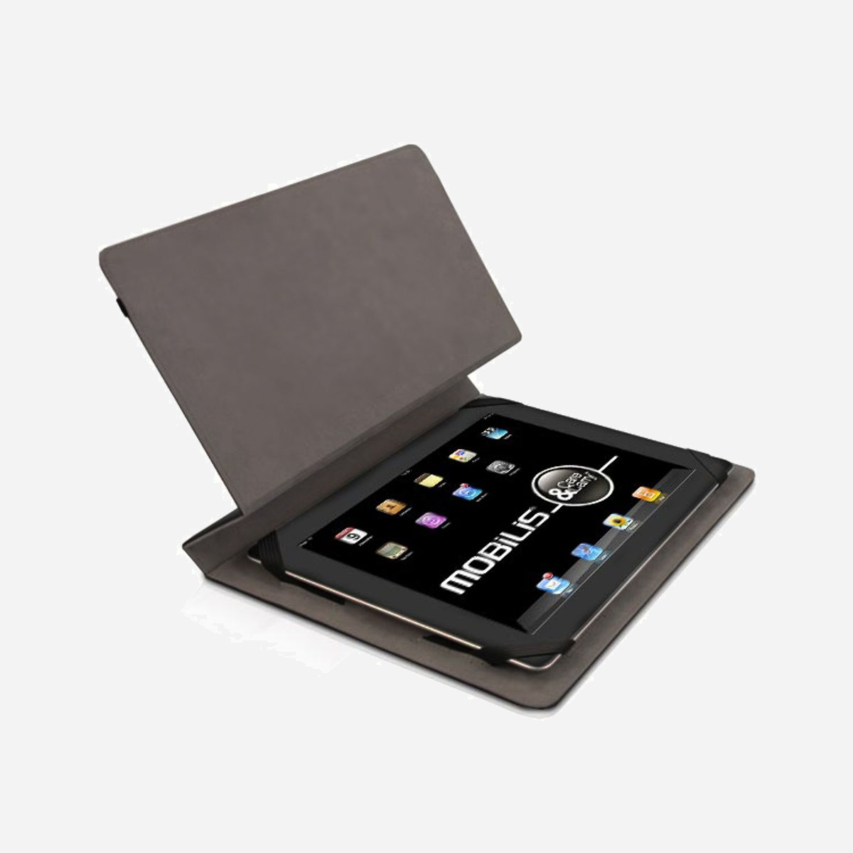 Mobilis 010025 Étui Folio Universel 8" Noir - Dimensions Intérieures 130 x 17 x 195 mm - Position Clavier/Vidéo - Stylet Capacitif Inclus - <b>Etui de protection universel pour Tablette 8 pouces</b><br><br>Protection universelle pour tablette 8.0 pouces qui allie design et fonctionnalités avec le libre accès aux boutons.<br>Son ergonomie permet de profité pleinement de votre tablette grâce à deux positions de visionnage : le mode clavier pour la lecture et l’écriture ou le mode vidéo. Le rabat intérieur évite la poussière et les rayures pendant le transport ; la rigidité extérieure offre une protection permanente contre les chocs et les chutes.<br>Toutes nos protections universelles 8.0 pouces sont livrées avec un stylet capacitif qui permet une navigation plus fluide et évite les trace de doigts.<br><br>Recommandé pour une utilisation quotidienne.<br><br>- Protection permanente universelle.<br>- 2 Positions d’utilisation : mode clavier et mode cadre photo & vidéo.<br>- Fermeture par élastique de maintien.<br>- Poche extérieure avec chiffonnette.<br>- Système de maintien universel.<br>- Patte élastique pour stylet capacitif.<br>- Livré avec un stylet capacitif.<br>- Designed in FRANCE.