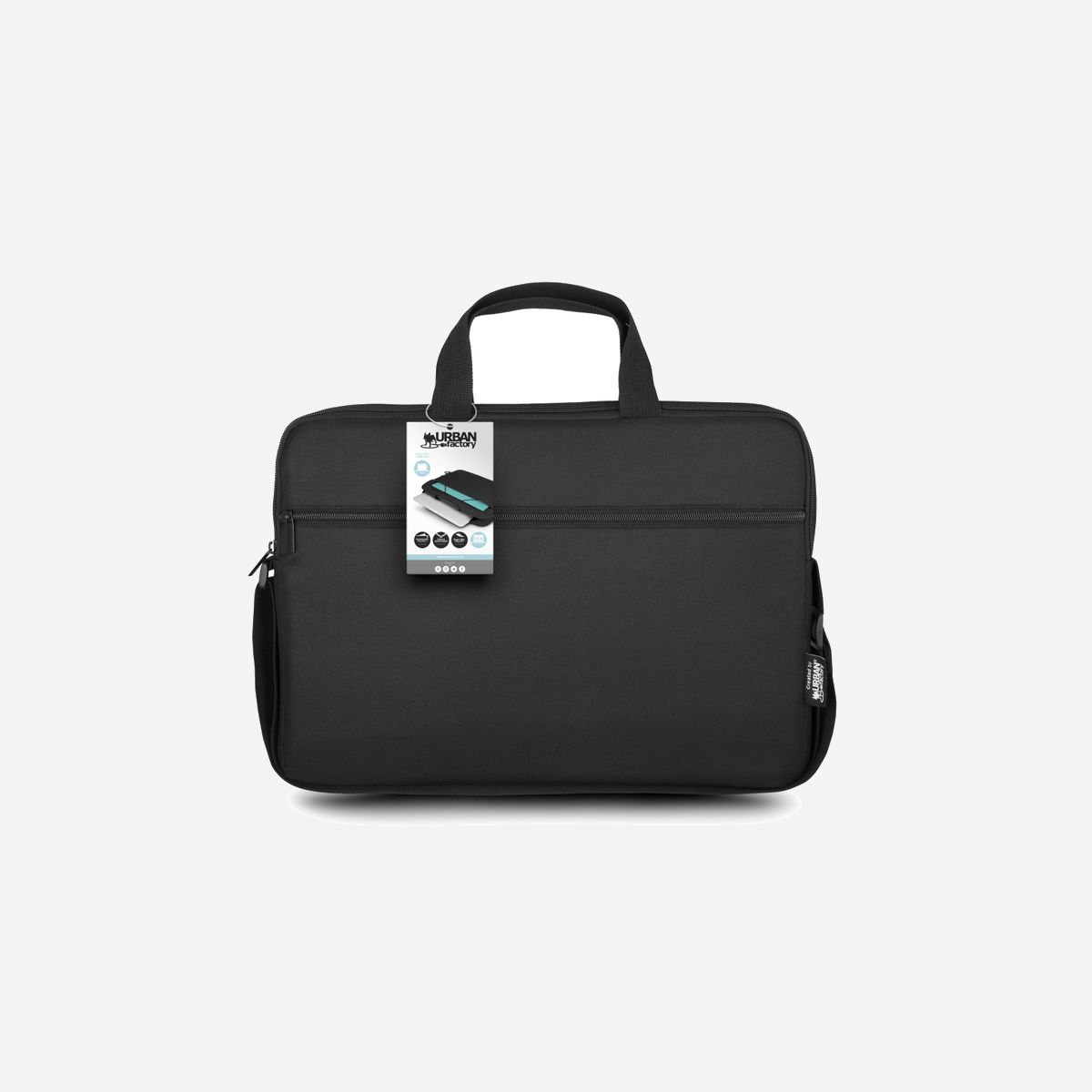 Urban Factory Nylee TLS17UF - Malette 17.3" Polyester 600D Noir - Compartiment ordinateur portable, poches avant/arrière - 465x65x330mm, 308g - Cette sacoche possède un compartiment dédié pour votre ordinateur portable jusqu’à 17.3’’. Vous pouvez aussi transporter tous vos accessoires et vos documents grâce aux poches avant et arrière de la sacoche.