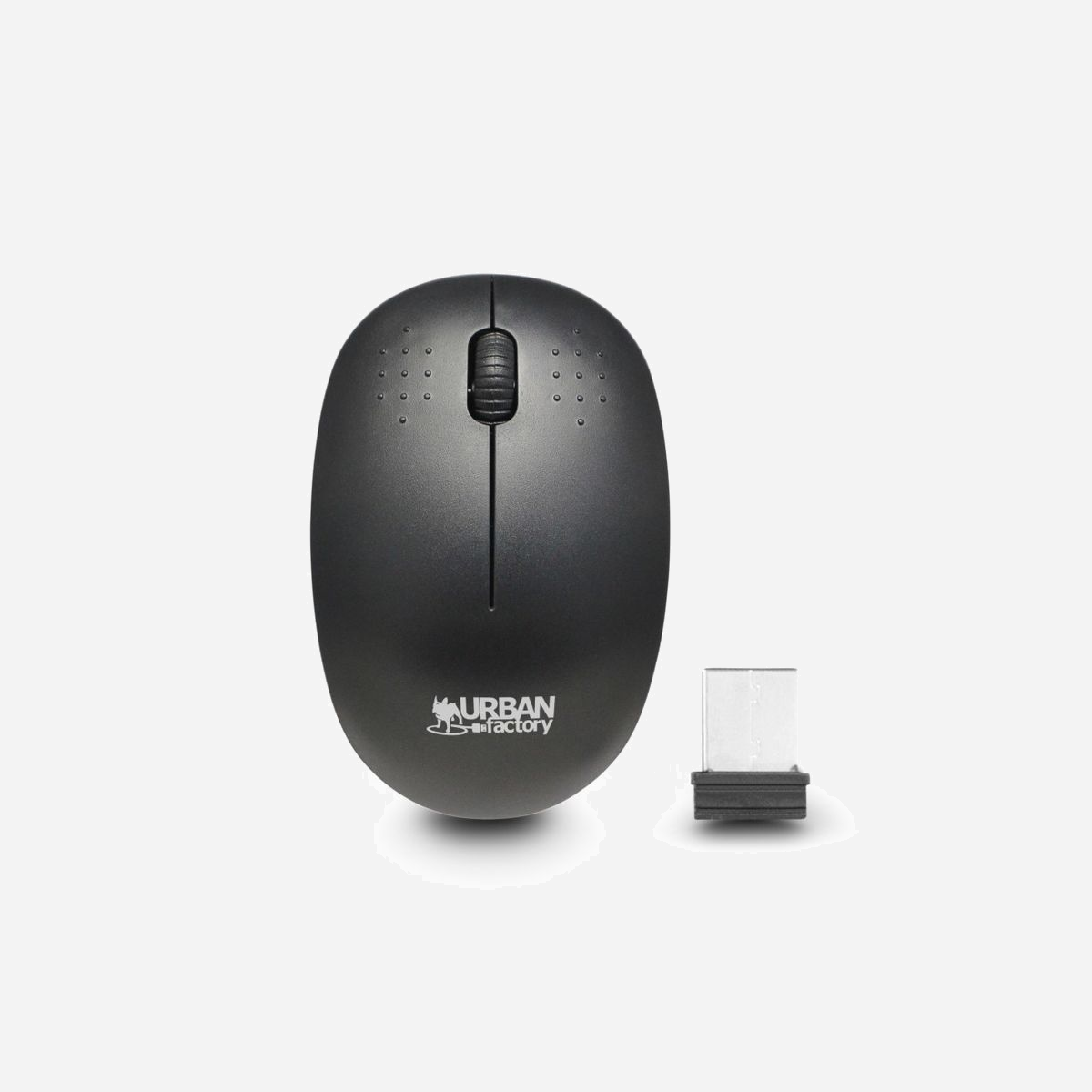 Urban Factory WMB01UF : Souris sans fil 2.4GHz 1000 DPI optique ambidextre noire, 3 boutons, portée 10m, récepteur USB nano, compatible Windows/macOS/Linux/Android/iOS - <b>FREE Souris ambidextre sans fil 2.4Ghz.</b><br>Souris sans fil 2.4Ghz noir.<br>Connexion sans fil 2.4Ghz avec un micro récepteur USB.<br>Design ambidextre.<br>3 boutons.<br>Résolution de 1 000 DPI.