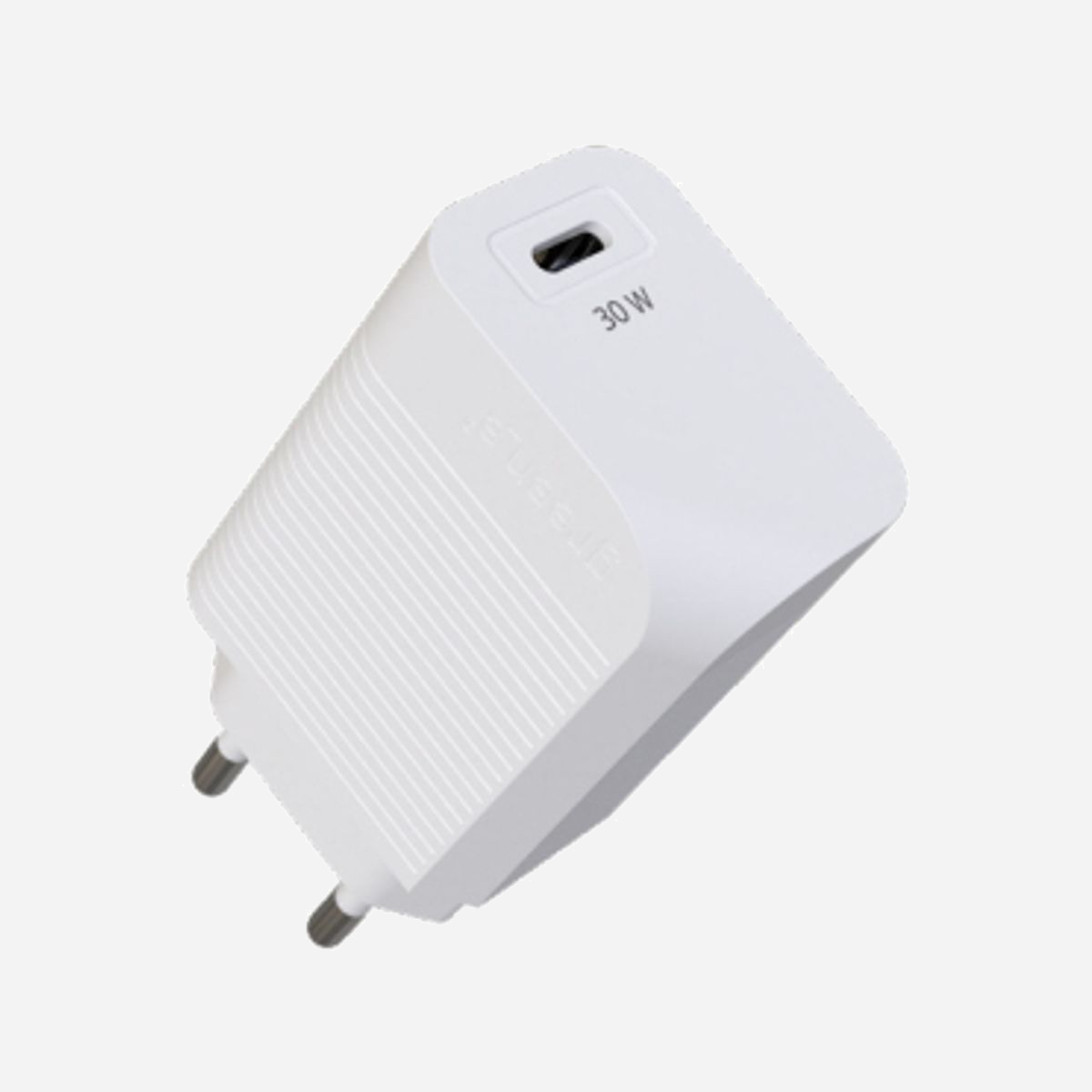 Green E GR6068 - Chargeur Secteur USB-C 30W Power Delivery 3.0 Blanc - Compatible Smartphone/Tablette/Ordinateur Portable - ABS - Certifié CE/EMC/LVD/RoHS/REACH - <b>Écoconception de nos chargeurs</b><br>- Composé de matériaux d’origines, recyclés et recyclables<br>- PCB-A sur rail avec silicone eco-friendly<br>- Pas de vis, de colle, fixation par ultrason