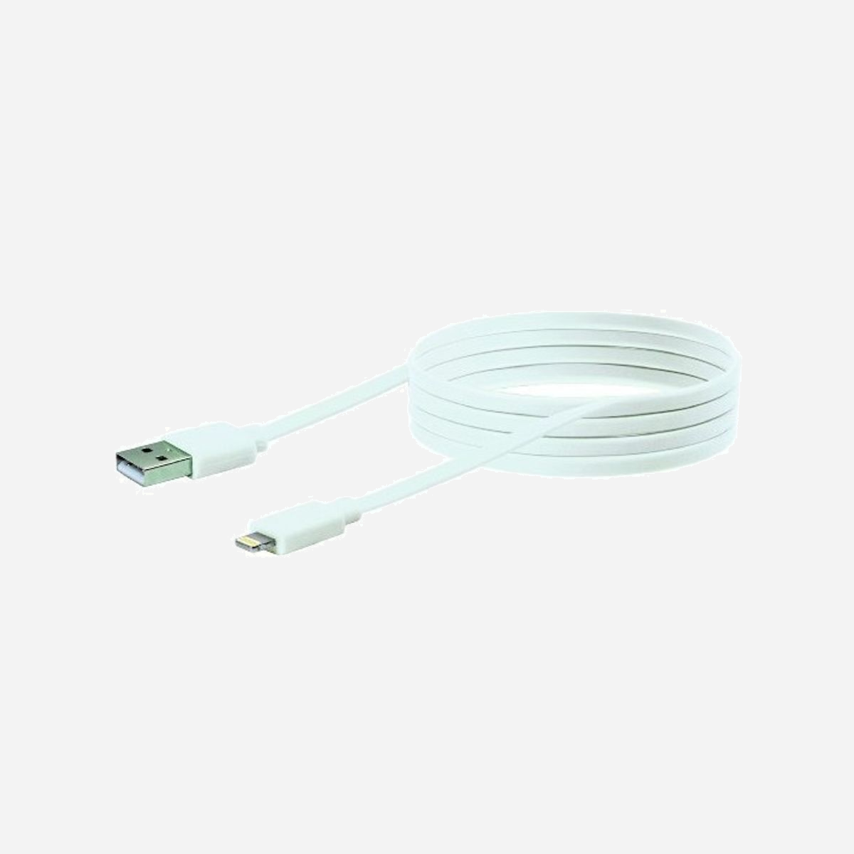Schwaiger LKF200L532 : Câble 2m Lightning vers USB-A 2.0 Blanc, compatible iPhone/iPad/iPod (liste détaillée), connecteurs droits, poids 68g - Schwaiger LKF200L532. Longueur de câble: 2 m, Connecteur 1: Lightning, Connecteur 2: USB A. Poids: 68 g. Quantité: 1 pièce(s), Poids du paquet: 141 g
