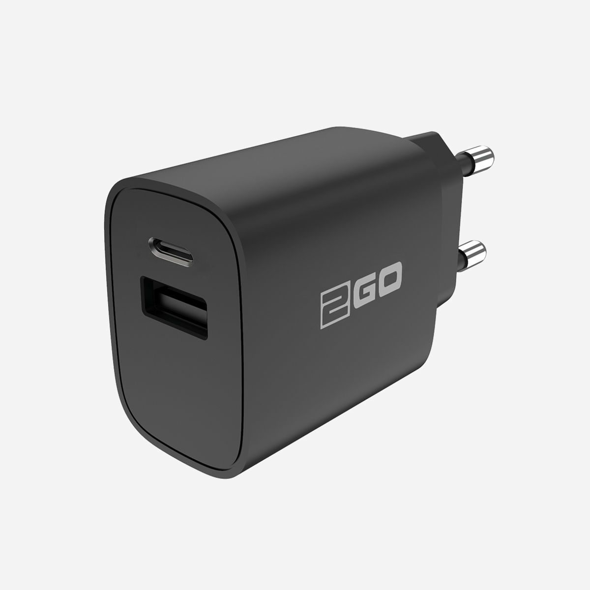 Chargeur Secteur Universel 2GO 797273 Noir, USB 2.0 + USB Type-C, Charge Rapide, 5-12V, 3A/2A/1.5A, USB Power Delivery (20W), 100-240V - 2GO 797273. Type de chargeur: Intérieure, Type de source d'alimentation: Secteur, Compatibilité de chargeur: Universel. Tension d'entrée: 100 - 240 V, Tension de sortie (max): 12 V. Quantité de Ports USB 2.0: 1, Quantité de ports USB de type C: 1, Charge rapide. Couleur du produit: Noir