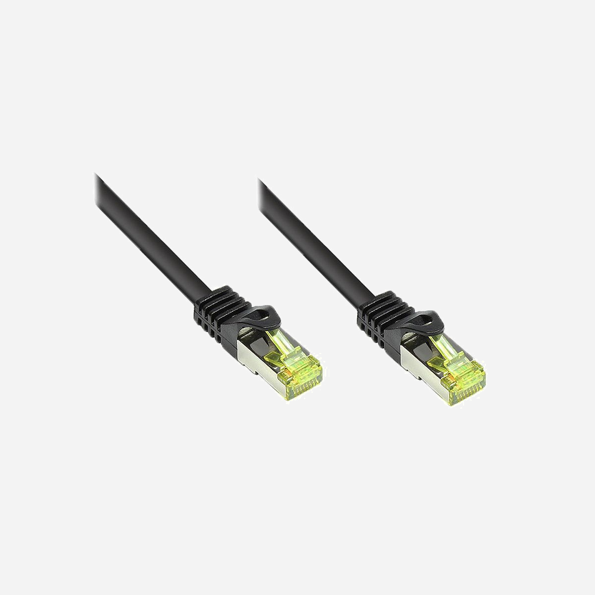 Alcasa Câble Réseau Cat.7 S/FTP (S-STP) 15m Noir - Connecteurs RJ-45/RJ-48 Mâle, Contacts Or, 10GBase-T, 10000 Mbit/s, 600 MHz - Alcasa Cat. 7 S/FTP 15m. Longueur de câble: 15 m, Câble standard: Cat7, Blindage du câble: S/FTP (S-STP), Connecteur 1: RJ-45, Connecteur 2: RJ-48, Contacts du connecteur de placage: Or, Taux de transfert de données: 10000 Mbit/s, Couleur du produit: Noir