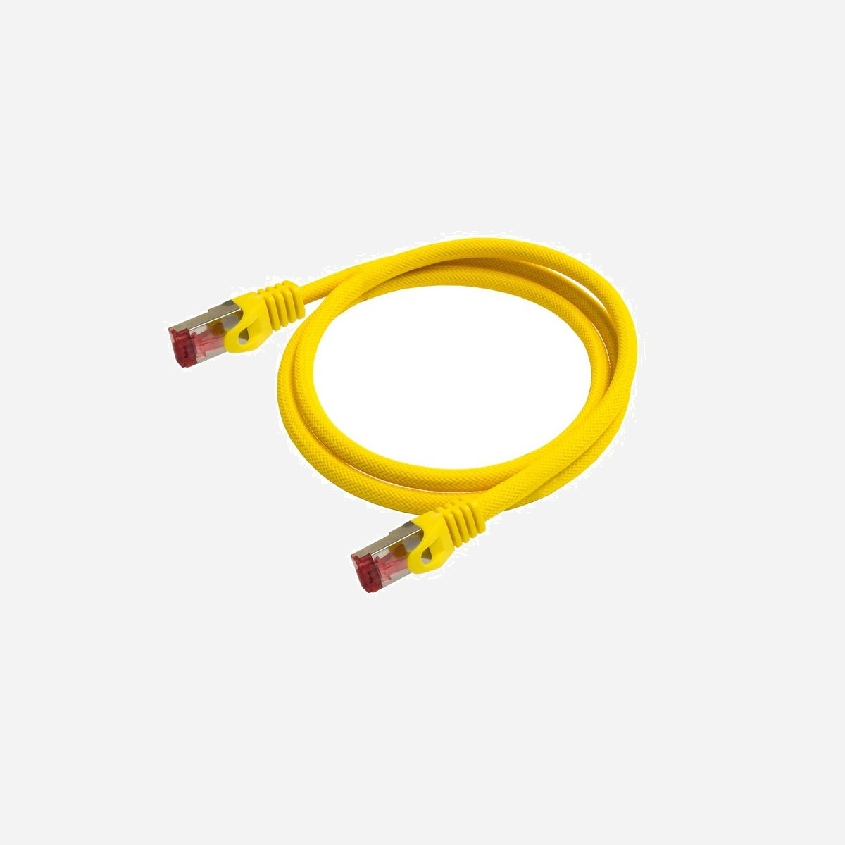 Python 8063PY-005Y Câble Réseau Cat6 SF/UTP (S-FTP) 0.5m Jaune, Connecteurs RJ-45 Plaqué Or, Conducteur Cuivre, AWG 27, 250 MHz - Python 8063PY-005Y. Longueur de câble: 0,5 m, Câble standard: Cat6, Blindage du câble: SF/UTP (S-FTP), Connecteur 1: RJ-45, Connecteur 2: RJ-45, Contacts du connecteur de placage: Or, Couleur du produit: Jaune