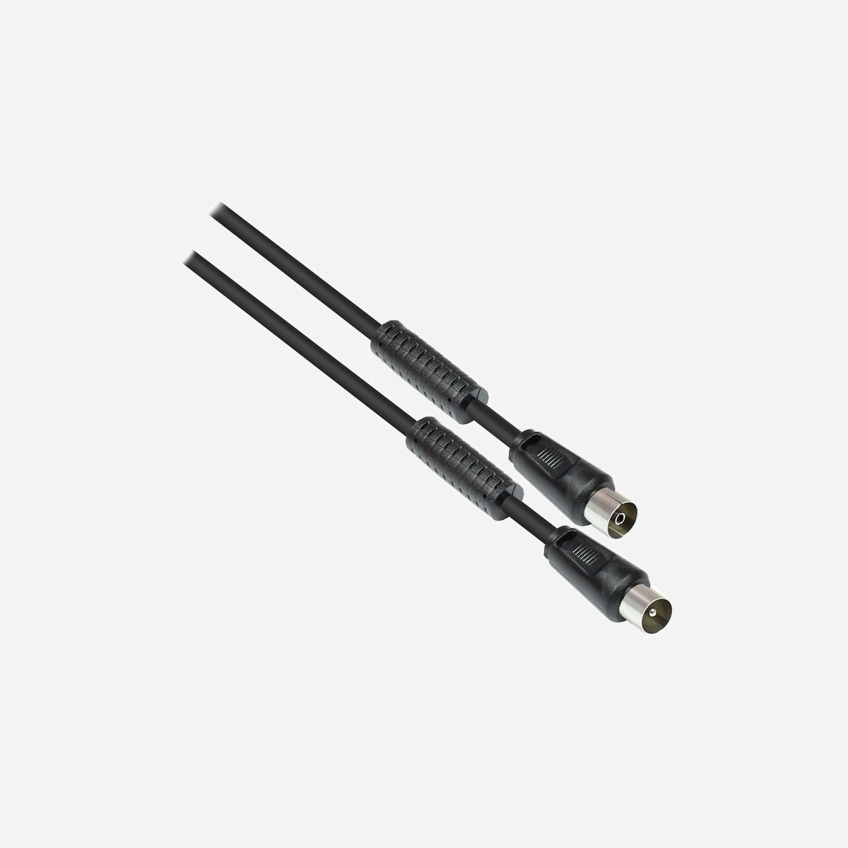 Alcasa S-PAK02S : Câble coaxial 2m, connecteurs F (mâle/femelle), 75 Ohm, noir – Unité - Alcasa S-PAK02S. Longueur de câble: 2 m, Connecteur 1: F, Connecteur 2: F. Quantité: 1 pièce(s)