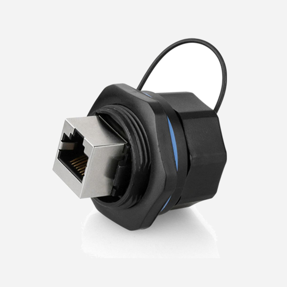 Alcasa IC06-R103 Connecteur RJ45 Noir Cuivre/Plastique/Gel de Silice IP65/IP67 Durée de Vie 500 Cycles Température -40 à 80°C - Alcasa IC06-R103. Connecteur(s): RJ45, Couleur du produit: Noir, Matériel: Cuivre, Plastique, Gel de silice