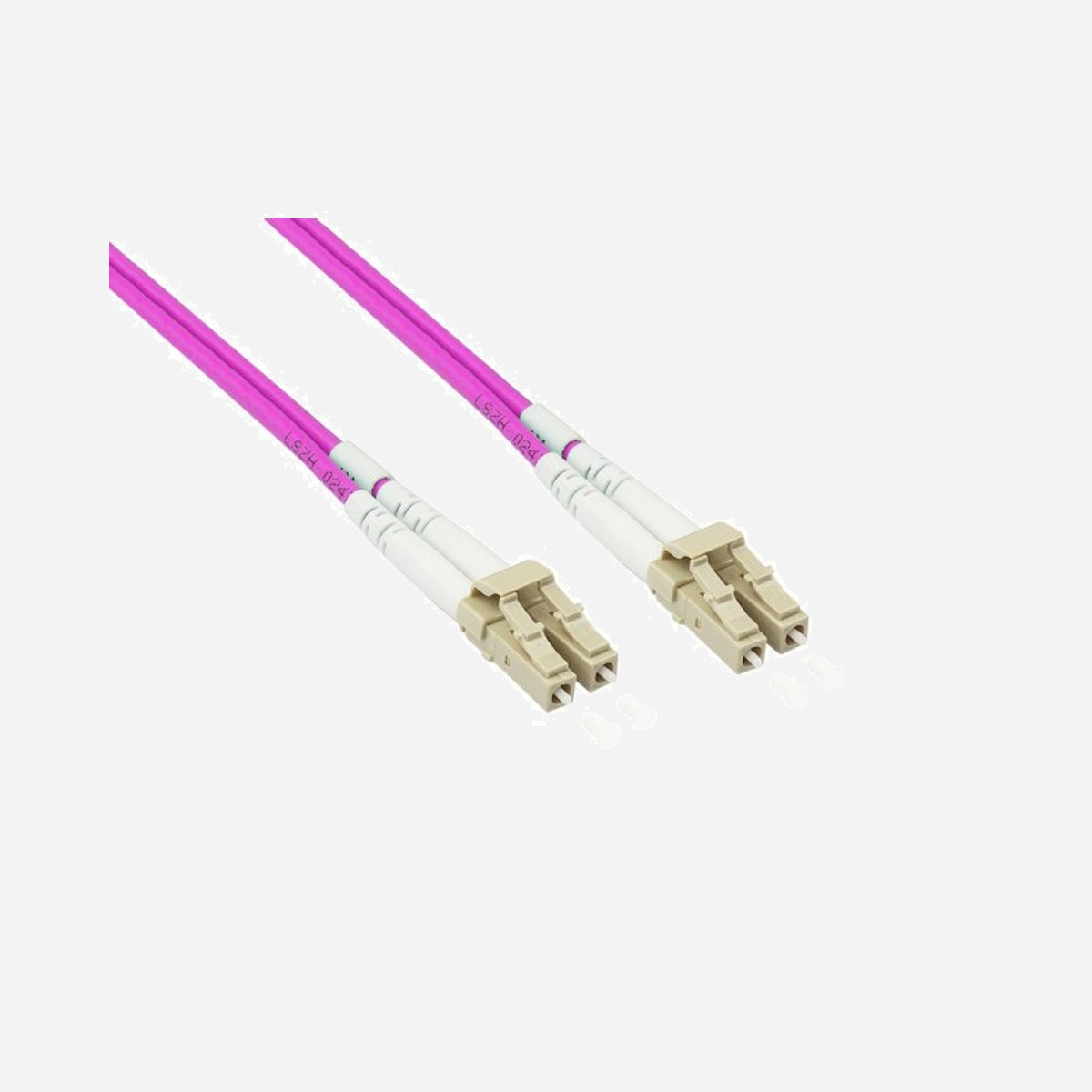 Alcasa LW-P850LC4 : Câble Fibre Optique 50m OM4 LC/LC 50/125µm Multimode Full Duplex LSZH Violet - Alcasa LW-P850LC4. Longueur de câble: 50 m, Type de fibre optique: OM4, Connecteur 1: LC, Connecteur 2: LC, Diamètre principal: 50 µm, Full duplex