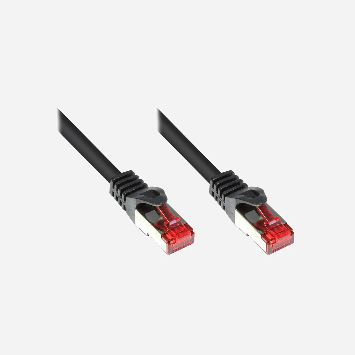 Alcasa Câble Réseau CAT6 S/FTP 25m Noir, Connecteurs RJ-45 Plaqué Or, AWG 27/7, Bande Passante 250 MHz, Diamètre 6.2mm, Gaine PVC, Réf: 8060-250S - Alcasa CAT6 S/FTP 25 m. Longueur de câble: 25 m, Câble standard: Cat6, Blindage du câble: S/FTP (S-STP), Connecteur 1: RJ-45, Connecteur 2: RJ-45, Contacts du connecteur de placage: Or, Couleur du produit: Noir