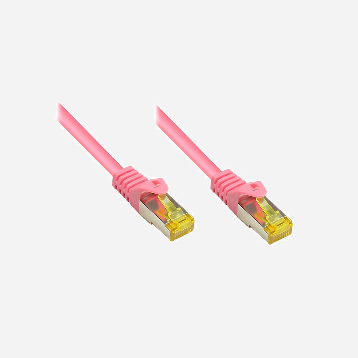 Alcasa Câble Réseau 10m Cat7 RJ-45 S/FTP (S-STP) Magenta, 10/100/1000Base-T(X), 600 MHz, Connecteurs Mâle-Mâle, Réf: 8070R-100M - Alcasa 10m Cat7 RJ-45. Longueur de câble: 10 m, Câble standard: Cat7, Blindage du câble: S/FTP (S-STP), Connecteur 1: RJ-45, Connecteur 2: RJ-45, Couleur du produit: Magenta