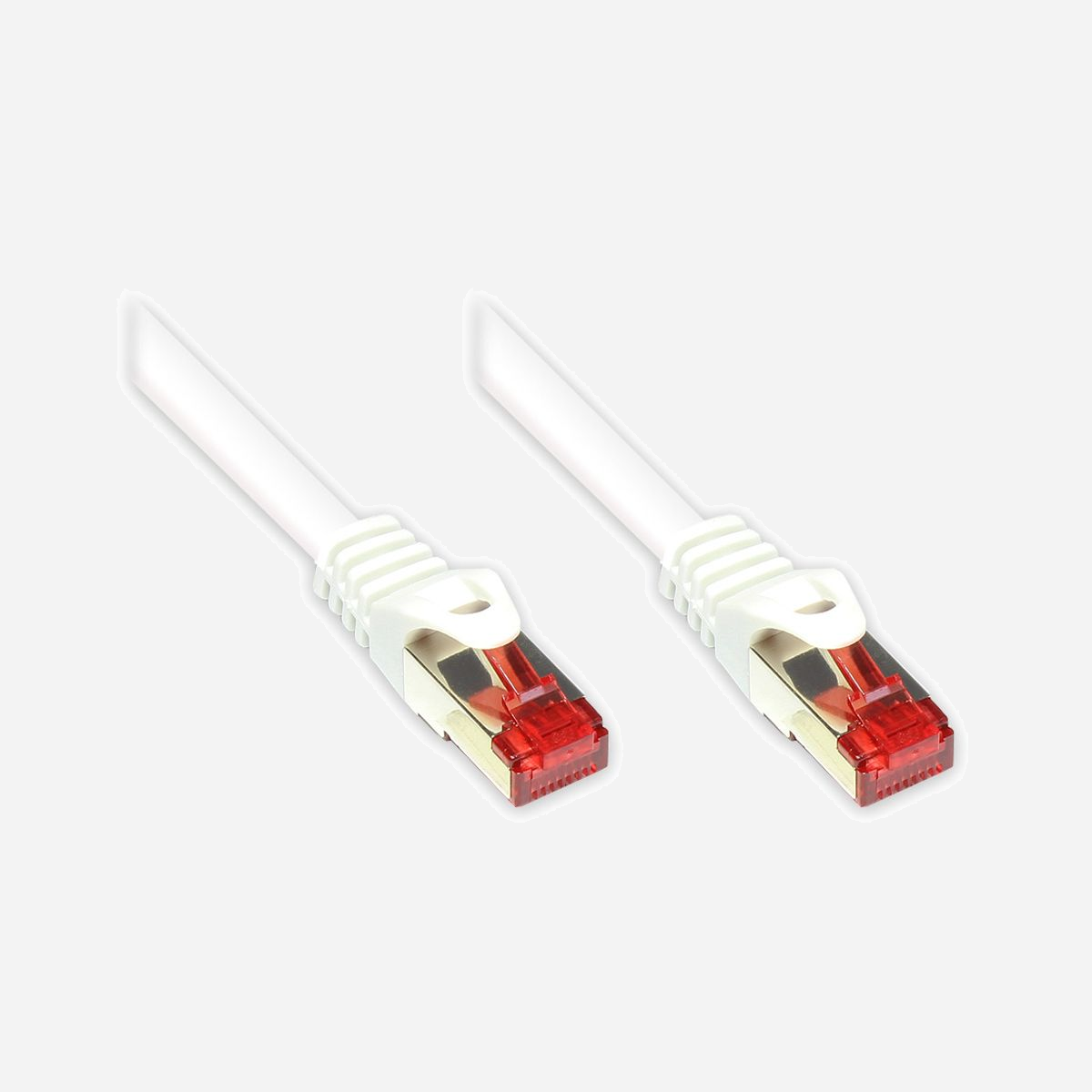 Alcasa Câble Réseau Cat6 S/FTP 10m Blanc - RJ45 Mâle/Mâle, Contacts Or, AWG 27/7, 250MHz, Diamètre 6.2mm, Gaine Nylon/PVC - Alcasa 10m Cat6 S/FTP. Longueur de câble: 10 m, Câble standard: Cat6, Blindage du câble: S/FTP (S-STP), Connecteur 1: RJ-45, Connecteur 2: RJ-45, Contacts du connecteur de placage: Or, Couleur du produit: Blanc