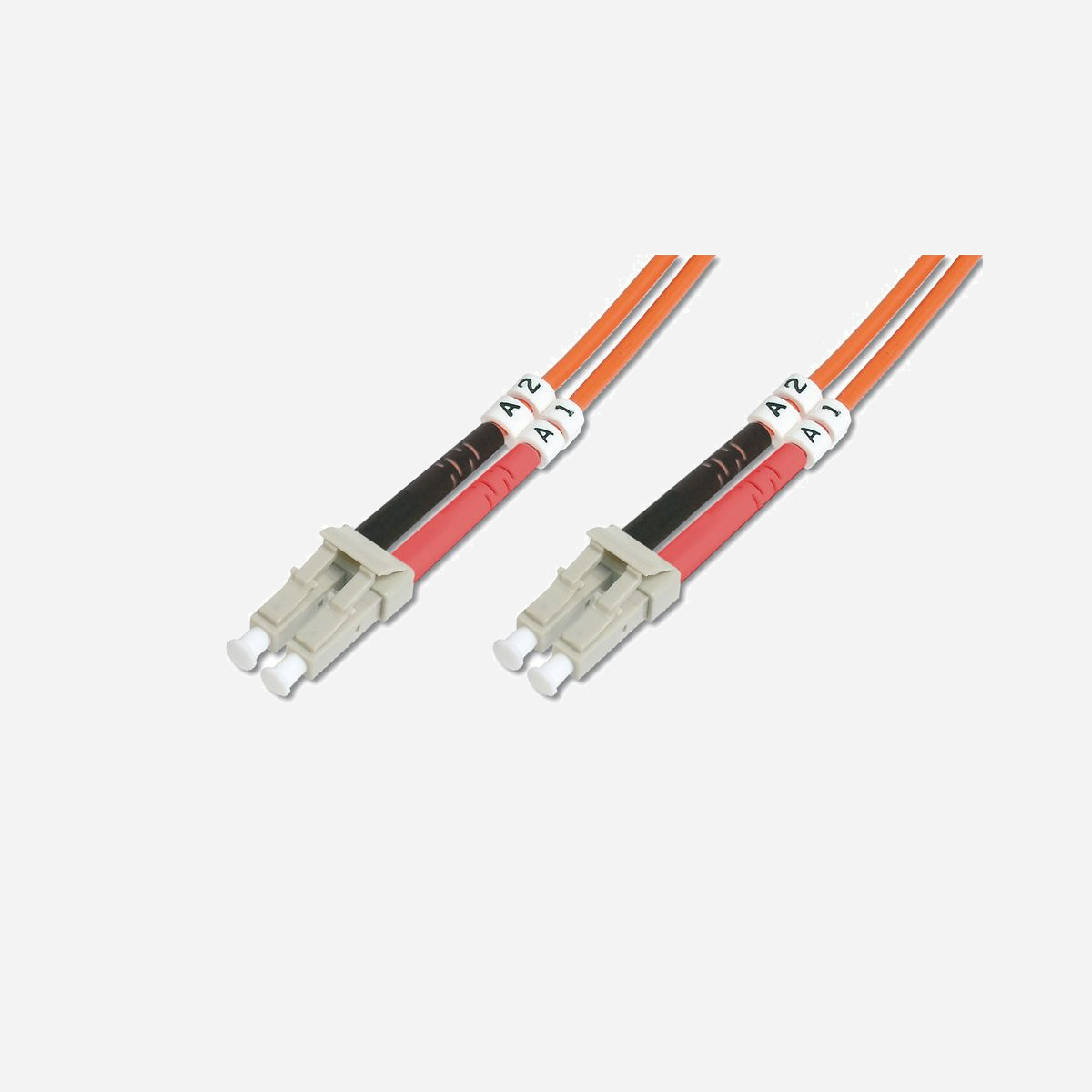 Digitus Câble Fibre Optique Multimode OM2 LC/LC Duplex 50/125µm 1m LSZH, Diamètre 3mm, Opération -20°C à 65°C, I-VH, Orange, DK-2533-01 - Un débit et une qualité de connexion excellents pour votre réseau.<br><br>Câble de raccordement FO, duplex, LC à LC,MM OM2 50/125 µ, 1 m