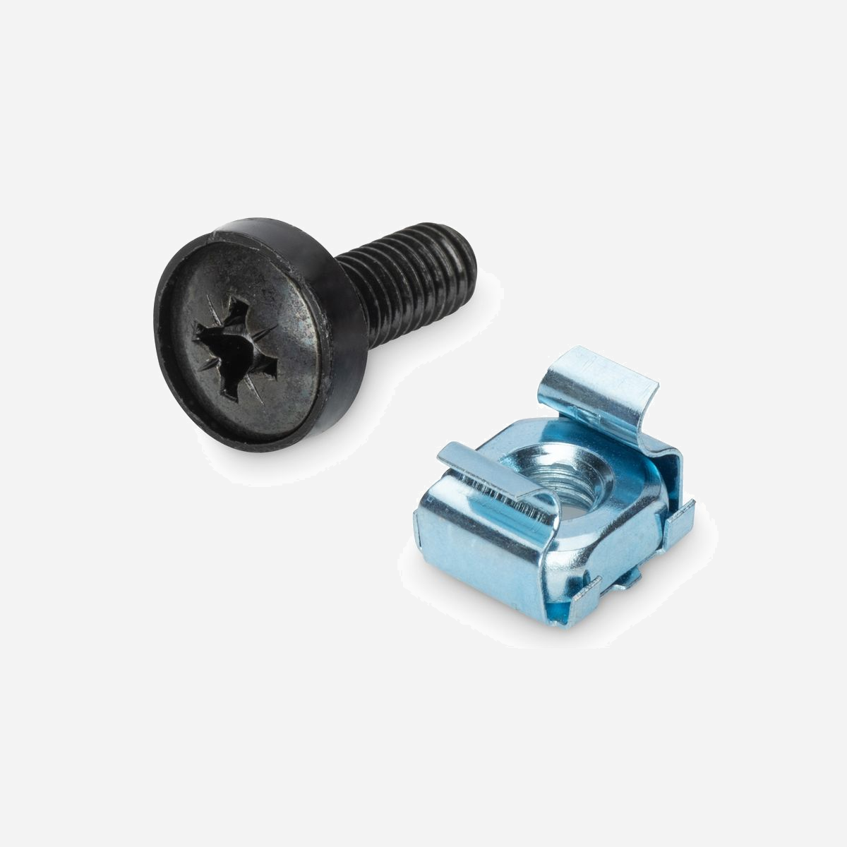 Digitus Kit de Fixation M6 pour Composants 19" (483 mm) - 50 Jeux de Vis, Écrous Cages et Rondelles - Référence DN-19-SET - - Ensemble de 50 jeux de vis, d’écrous cages et de rondelles en dimension M6<br><br>Le kit de fixation Der DIGITUS® contient un ensemble de 50 jeux de vis, d’écrous cages et de rondelles en dimension M6. Convient au montage de composants de 483 mm (19 po).