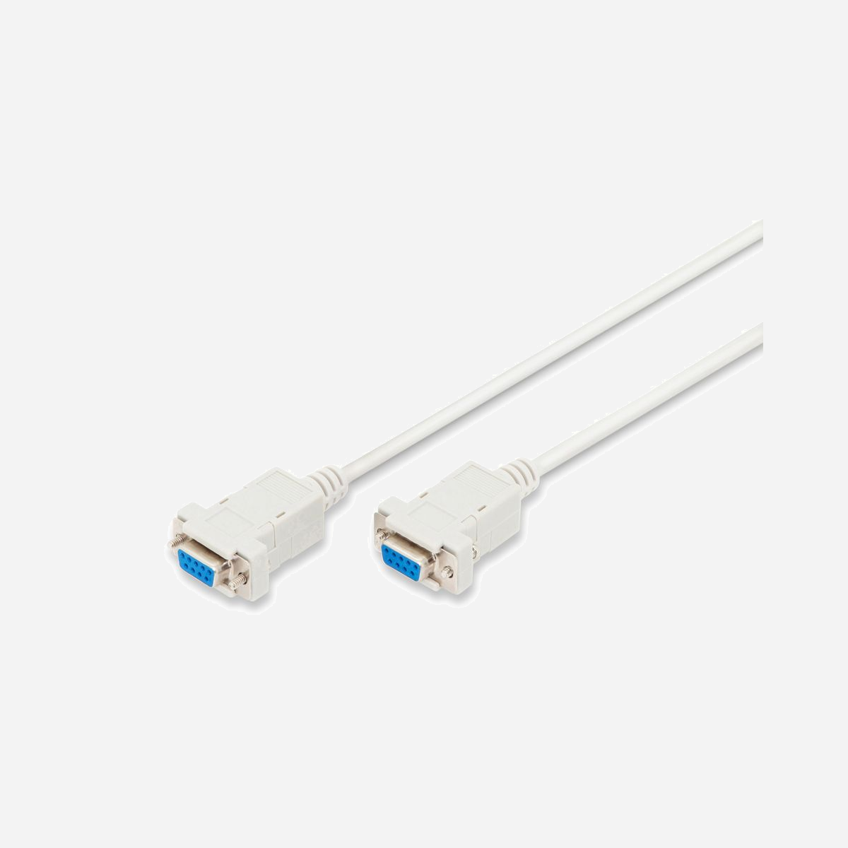 Digitus Câble Zéro Modem AK-610100-018-E, 1.8m, VGA (D-Sub) Femelle/Femelle 9-Pin, Contacts Nickel, Beige, Connexion Données PC/Satellite - Permet une connexion sûre et stable<br><br>- Impossible d’éliminer accidentellement le connecteur<br><br>Pour ce câble, les broches d’envoi et de réception sont interverties. Ainsi il y a possibilité d’échange direct de données entre 2 ordinateurs ou bien entre un ordinateur et un récepteur satellite. Cela permet d’actualiser le récepteur satellite par des mises à jour.