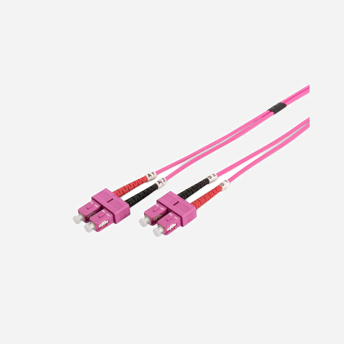 Digitus Câble Fibre Optique Multimode OM4 SC/SC Duplex 50/125µm 1m, Gaine LSZH, Diamètre 3mm, Violet, I-VH, DK-2522-01-4 - Un débit et une qualité de connexion excellents pour votre réseau.<br><br>Câble patch à fibres optiques, duplex, SC à SC, MM OM4 50/125 µ, 1 m