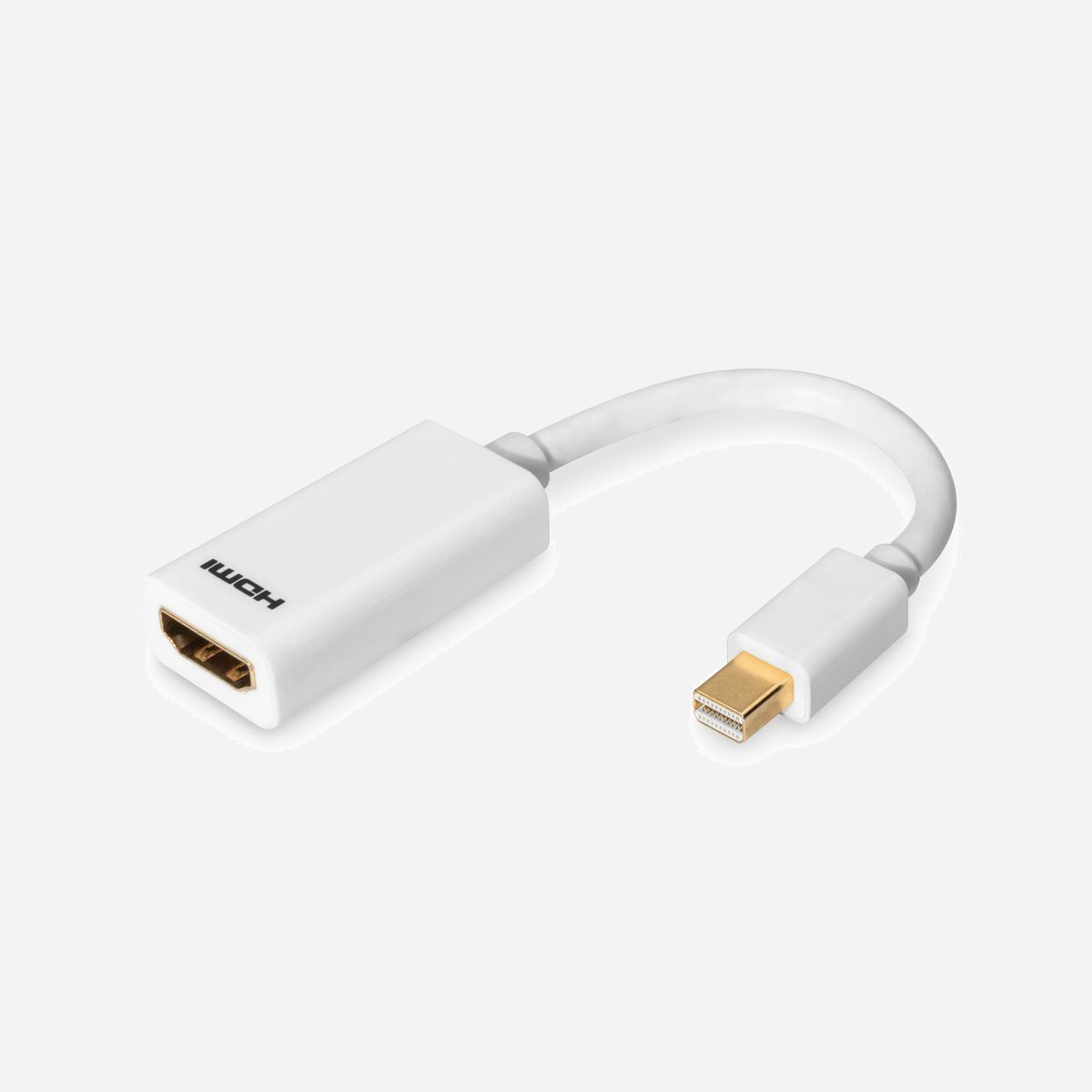 Digitus AK-340411-001-W : Adaptateur Mini DisplayPort 1.1a vers HDMI (M/F) 0.15m, résolution 1920x1080, contacts nickelés, câble AWG32, blanc - Veille à ce que l’interface soit sollicitée dans une moindre mesure.<br><br>- Parfait pour les flux vidéo, pour les jeux ou pour étendre le poste de travail<br>- Prise en charge de résolutions HDTV allant jusqu'à 1 920 p x 1 080 p avec 60 Hz<br>- Plug and Play, pas besoin d'un pilote supplémentaire ou d'un bloc d'alimentation<br>- Câble solide avec fils en cuivre, avec tresse et feuille de blindage pour une connexion sûre<br><br>Ce câble sert notamment au raccordement d'un MacBook®, MacBook Air®, MacBook Pro®, iMac®, Mac Mini® et Mac Pro® à un écran HDMI, un projecteur,un écran LCD/TFT ou un écran plasma grâce à un câble HDMI.