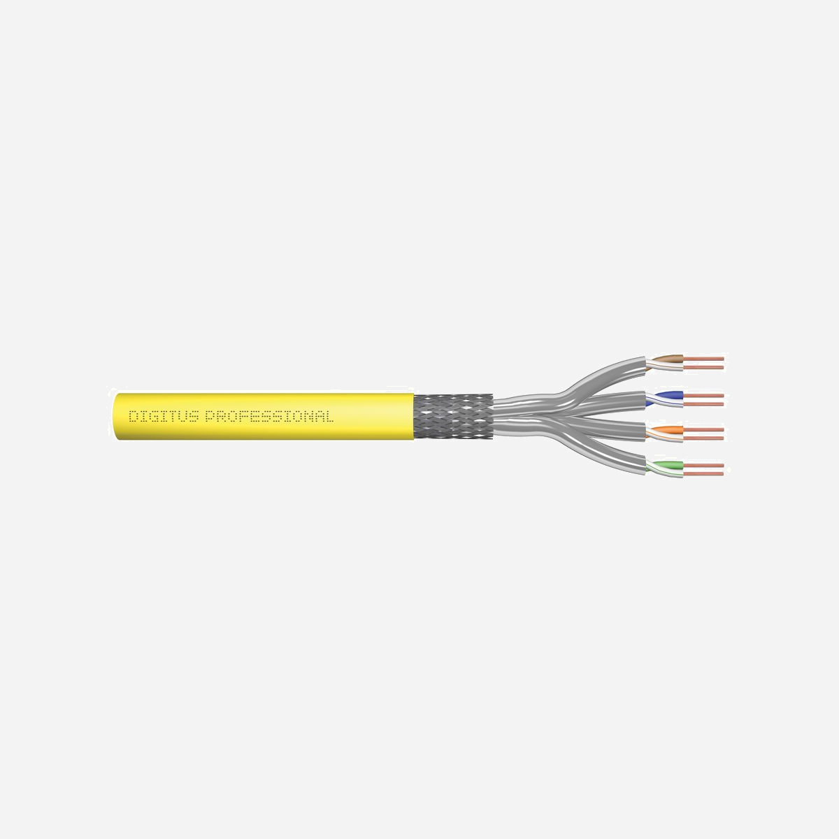 Digitus CAT 7A S/FTP Câble d'installation 500m, 10 GBit Ethernet, 1500 MHz, AWG 22/1, LSZH, Dca-s1a d1 a1, DK-1743-A-VH-5 - Normes orientées vers l'avenir et qualité high-end pour votre réseau.<br><br>- 10 GBit Ethernet<br>- Fréquence de transmission 1500 MHz<br>- Certifié Permanent link<br>- Support PoE Power over Ethernet<br>- BauPVO classe Dca-s1a d1 a1<br><br>Le câble d'installation DIGITUS® CAT 7A S/FTP se caractérise par la structure de câble suivante 4x2x AWG 22/1 et atteint une fréquence de transmission allant jusqu'à 1000 MHz. La gaine de câble sans halogène est conforme aux normes IEC 60332-3-24, FRNC-C, LSZH-3 et au BauPVO Euroclasse Dca. Le câble convient pour le câblage de bâtiments structuré dans les secteurs secondaire et tertiaire. Conforme aux normes ISO/IEC 11801, DIN EN 50173, DIN EN 50288-9-1.