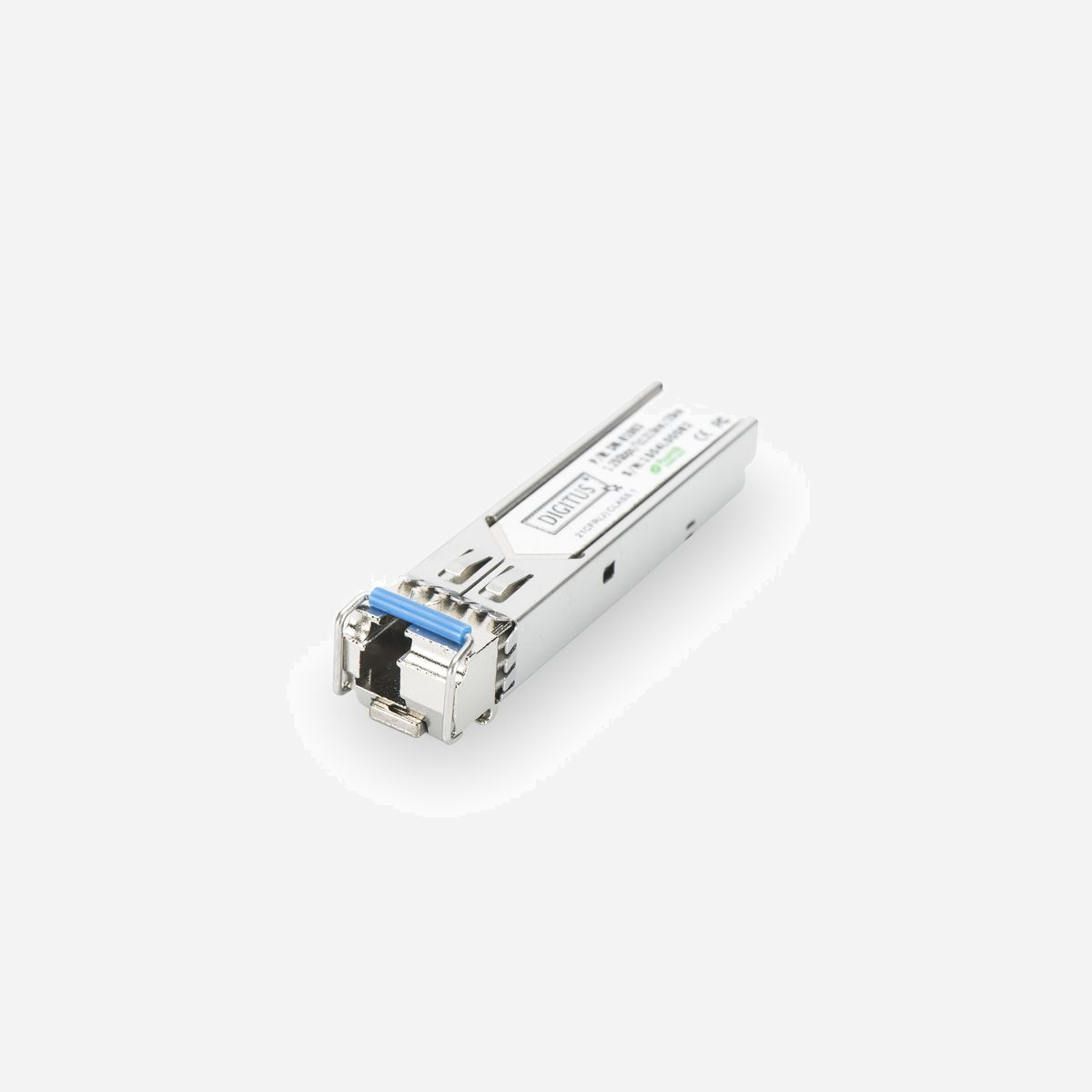Digitus Module SFP DN-81003-01 1.25Gbit/s LC Monomode 1310/1550nm 20km DDM Compatible HP IEEE 802.3z - Connexion à fibre optique de type Plug-and-Play<br><br>- La connexion à fibre optique de type Plug-and-Play facilite une installation rapide.<br>- Envoie les données en haute qualité et offre également une robustesse à toute épreuve<br>- Distance de jusqu'à 20 km à un débit de transmission de données maximum de 1,25 Gbit/s<br>- Température de fonctionnement : 0 °C ~ 70 °C<br><br>Les modules émetteurs-récepteurs DIGITUS® Mini GBIC (SFP) offrent une qualité et une fiabilité optimales. Qu'il s'agisse du commutateur vers le commutateur, du convertisseur vers le commutateur, du convertisseur vers le convertisseur ou toute autre application : la large gamme de modules DIGITUS® dote la technologie fibre optique d'une grande souplesse d'utilisation. La conformité à la norme MSA (Multi Source Agreement) garantit la compatibilité avec les équipements de fabricants tiers.