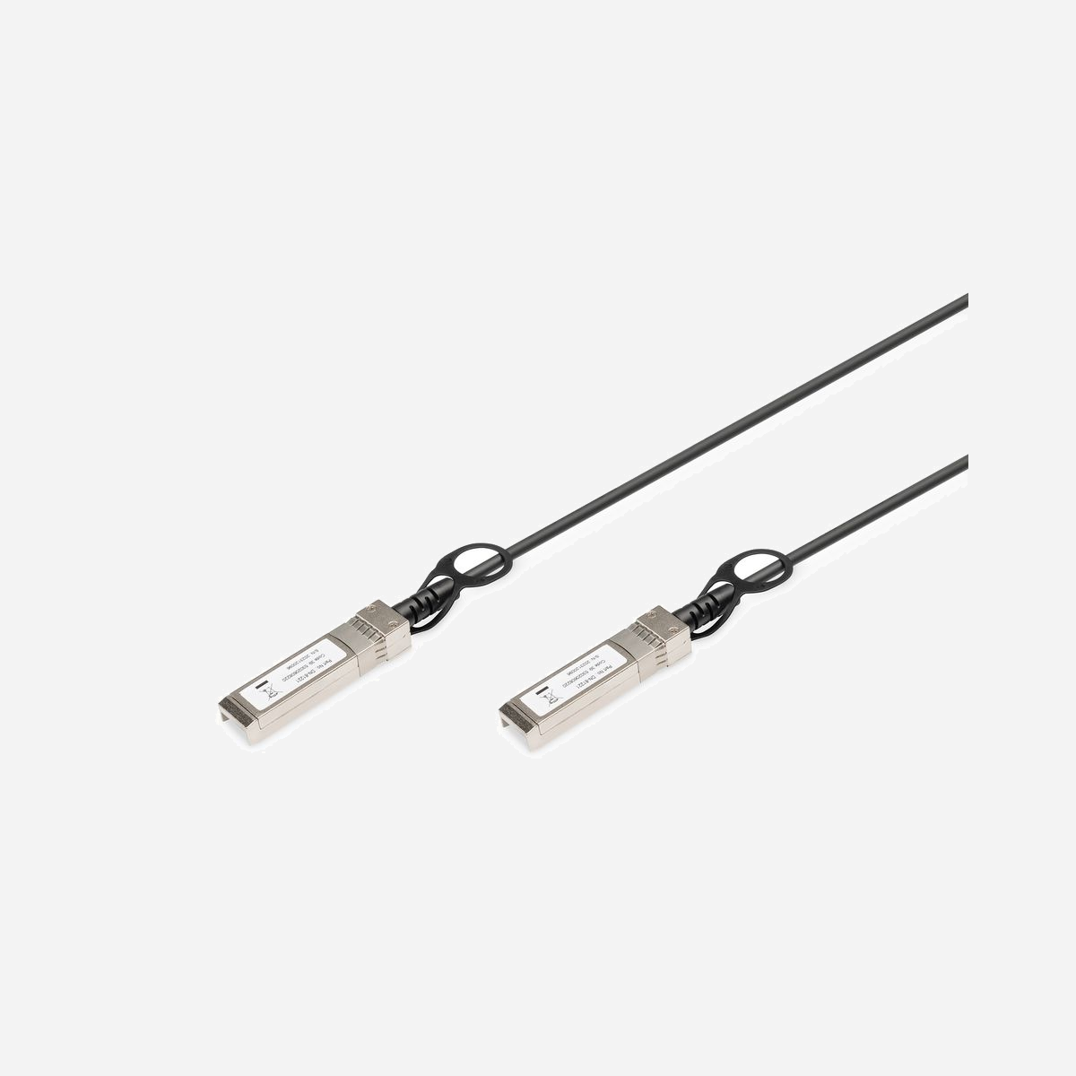 Digitus Câble DAC SFP+ 10G 3m Twinax AWG30 - Débit 10.52Gbps - Connecteurs SFP+ Mâle - Compatible MSA - Température 0-70°C - DN-81223 - Variez vos composés de cuivre<br><br>- Câble DAC SFP+ 10G 3m<br>- Câble AWG 30 Twinax<br>- Débits de transmission de 1,0625 à 10,52 pris en charge<br><br>Les câbles SFP+ 10G DAC Digitus® sont parfaits pour établir des connexions dans un domaine backbone. Pour l'utilisation de câbles SFP+ 10G DAC, les débits de transmission et applications suivants sont pris en charge : Ethernet 10G (10,21 Gb/s), Fiber Channel 10G (10,52 Gb/s), Fiber Channel 8 G (8,5 Gb/s), Fiber Channel 4G (4,25 Gb/s), Fiber Channel 2G (2,125 Gb/s), Fiber Channel 1G (1 0625 Gb/s), Gigabit-Ethernet (1,25 Gb/s), option CPRI 2,3,5,6,7,8, OBSAI RP3 x 2, RP3 x 4, RP x 8. Les câbles SFP+ 10G DAC sont compatibles avec toutes les grandes marques de commutateurs.