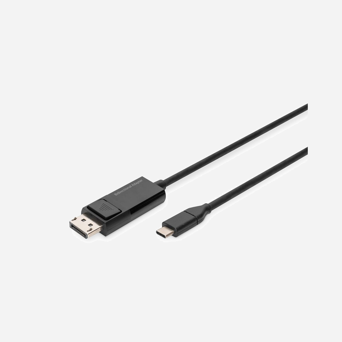 Digitus Câble Adaptateur Bidirectionnel USB-C vers DisplayPort 1.4 M/M 2m - 8K 30Hz / 4K 144Hz / 2K 165Hz - DP Alt Mode - Noir - AK-300334-020-S - Le DIGITUS câble adaptateur bidirectionnel USB Type C <=> DisplayPort prend en charge la transmission de signaux dans les deux sens (de sources USB Type C vers des écrans compatibles DP ou de sources DP vers des écrans compatibles USB-C)<br><br>- Câble adaptateur USB type C vers DisplayPort bidirectionnel<br>- Supporte le transfert de l'interface USB type C vers l'interface DisplayPort<br>- Supporte le transfert de l'interface DisplayPort vers l'interface USB type C<br>- Supporte le mode DP Alt<br>- Supporte la version DisplayPort 1.4 et est rétrocompatible (DP 1.3/1.2/1.1)<br>- Alimentation électrique via le port USB (pas de courant externe nécessaire)<br>- Type-C - connecteur réversible<br><br>Le DIGITUS câble adaptateur bidirectionnel USB Type C <=> DisplayPort prend en charge la transmission de signaux d'une source USB Type C vers une interface DisplayPort. De même, il prend en charge la transmission de signaux d'une source DisplayPort vers une interface USB Type-C. Vous pouvez par exemple connecter votre ordinateur portable (équipé d'un port USB de type C) à votre écran, téléviseur ou vidéoprojecteur (interface DisplayPort) ou vous pouvez connecter votre PC (sortie DisplayPort) à un écran (interface USB de type C). L'alimentation électrique se fait via le port USB, aucune source d'énergie externe n'est donc nécessaire. Le câble adaptateur bidirectionnel prend en charge les résolutions UHD jusqu'à 8K @ 30 Hz / 4K @ 144 Hz / 2K @ 165 Hz. Cela garantit que vos prochaines parties de jeu vidéo et vos prochaines séances de home cinéma seront affichées en haute résolution. Lorsqu'il est utilisé avec des appareils Mac, le câble prend en charge le mode miroir ou extension, et lorsqu'il est utilisé avec des appareils Windows, le mode duplication ou extension.